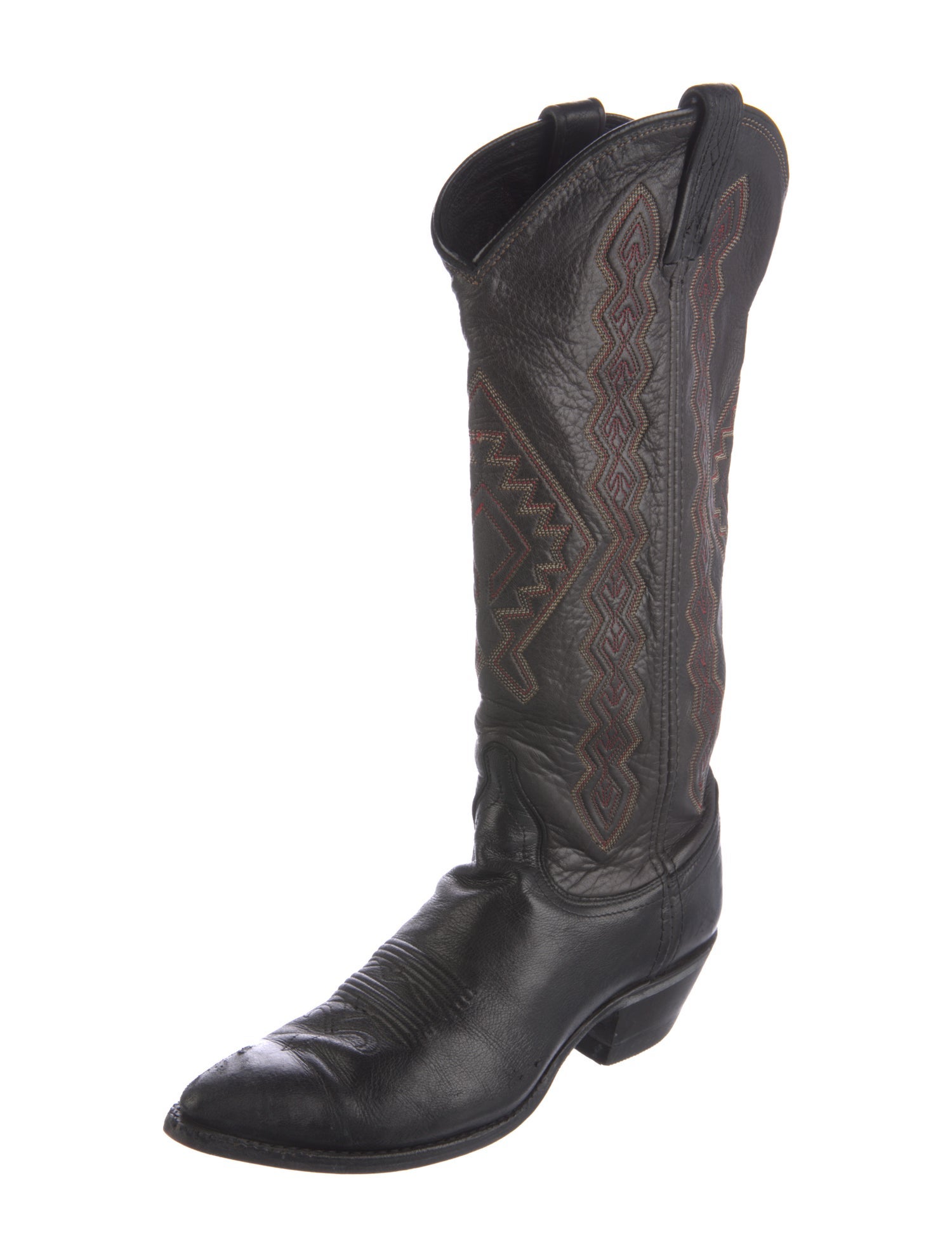 Dan Post Leather Striped Western Boots