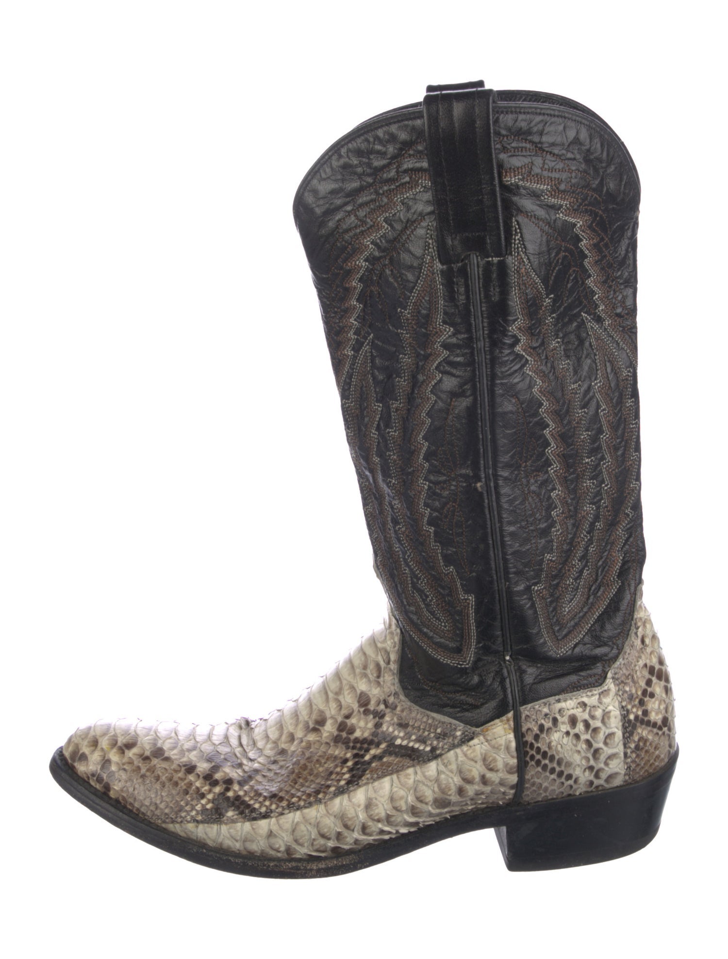 Dan Post Snakeskin Animal Print Western Boots