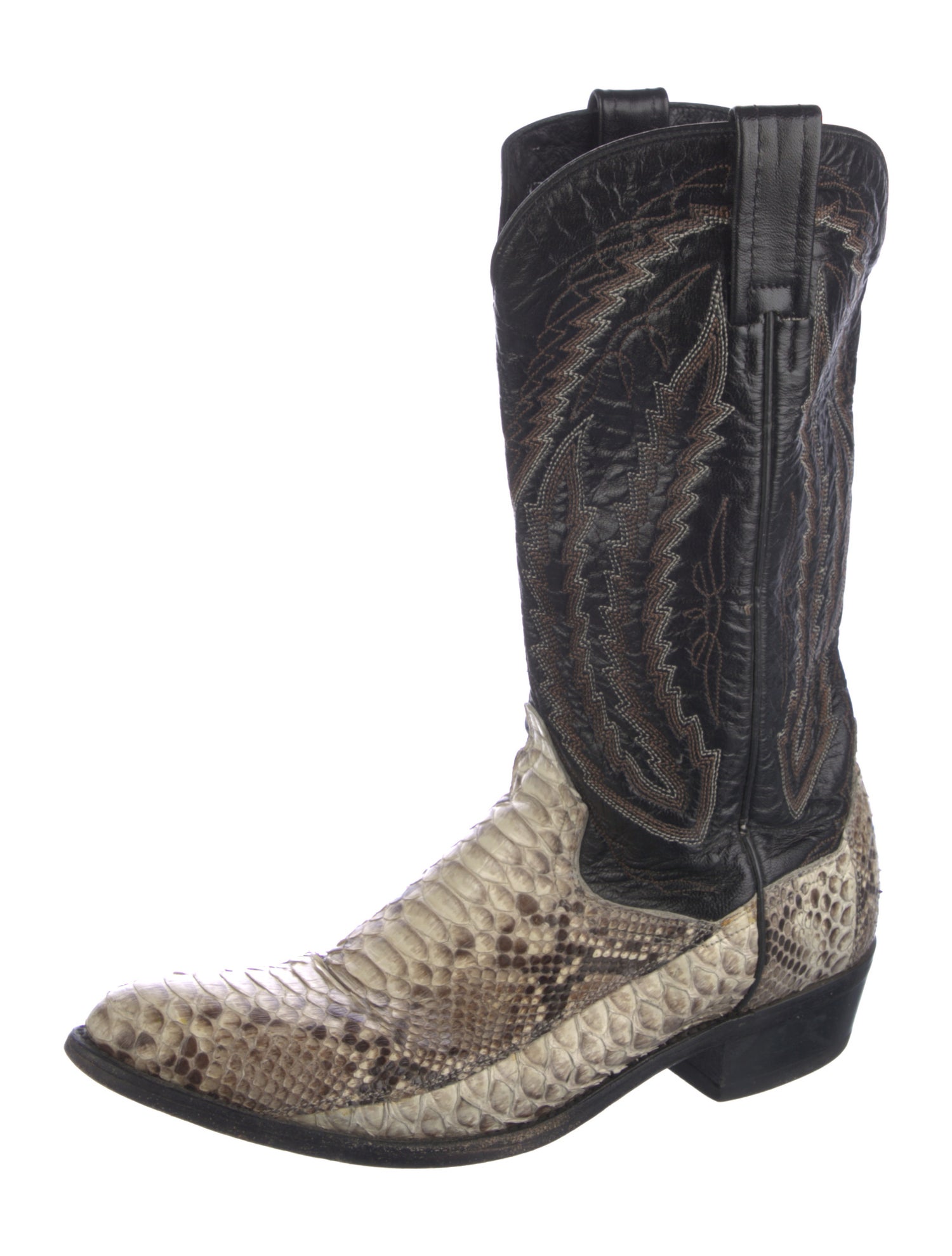 Dan Post Snakeskin Animal Print Western Boots