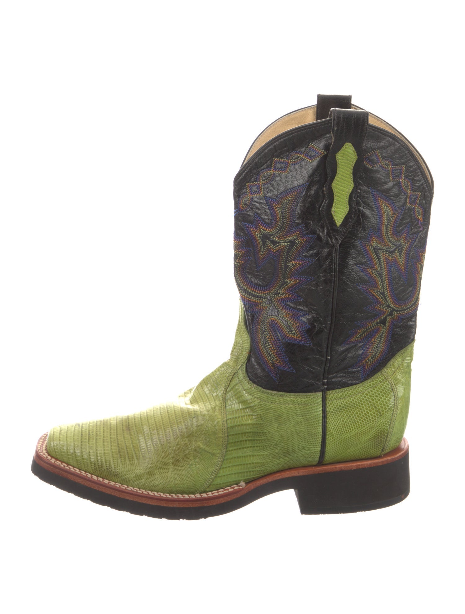Dan Post Embossed Leather Patterned Western Boots