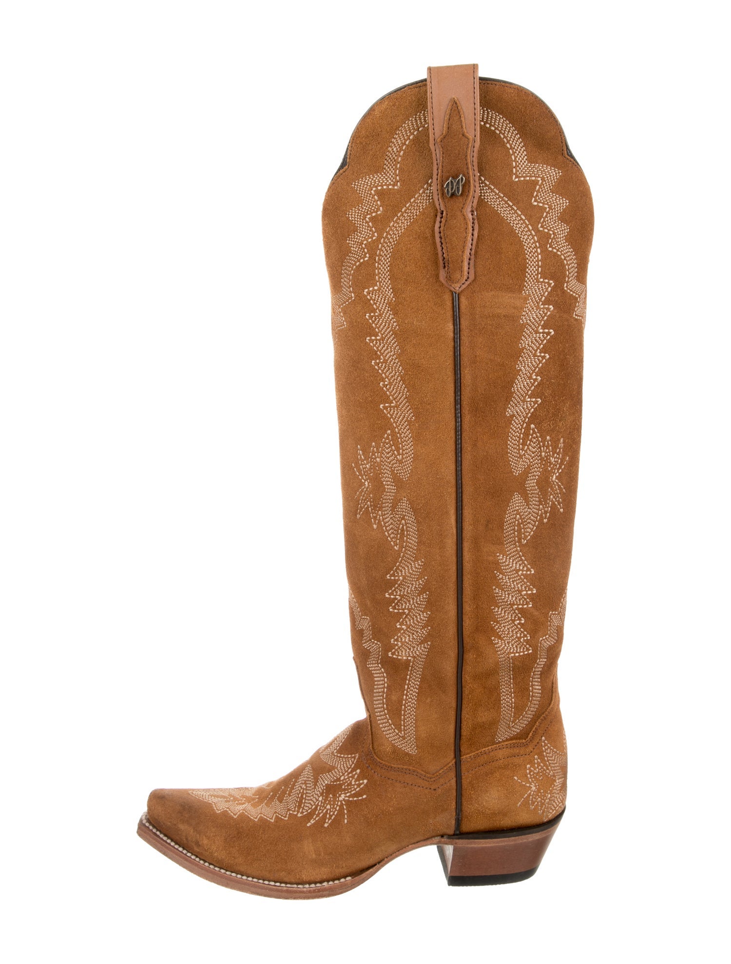 Dan Post Suede Patterned Western Boots