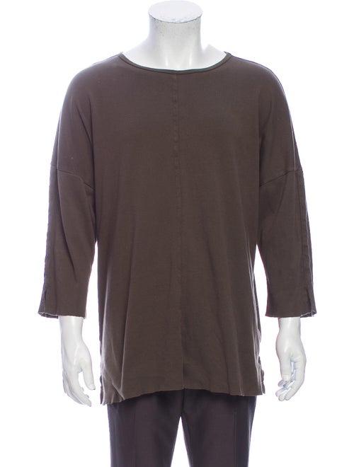 Daniel Patrick Crew Neck Long Sleeve T-Shirt Green