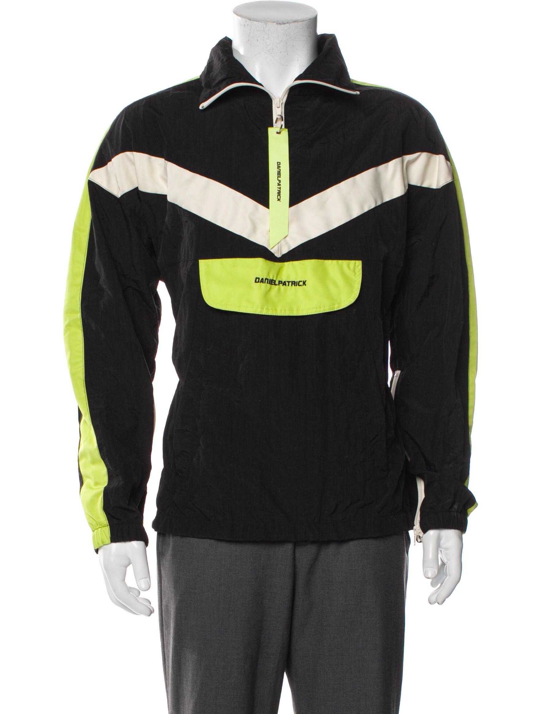 Daniel Patrick Colorblock Pattern Windbreaker