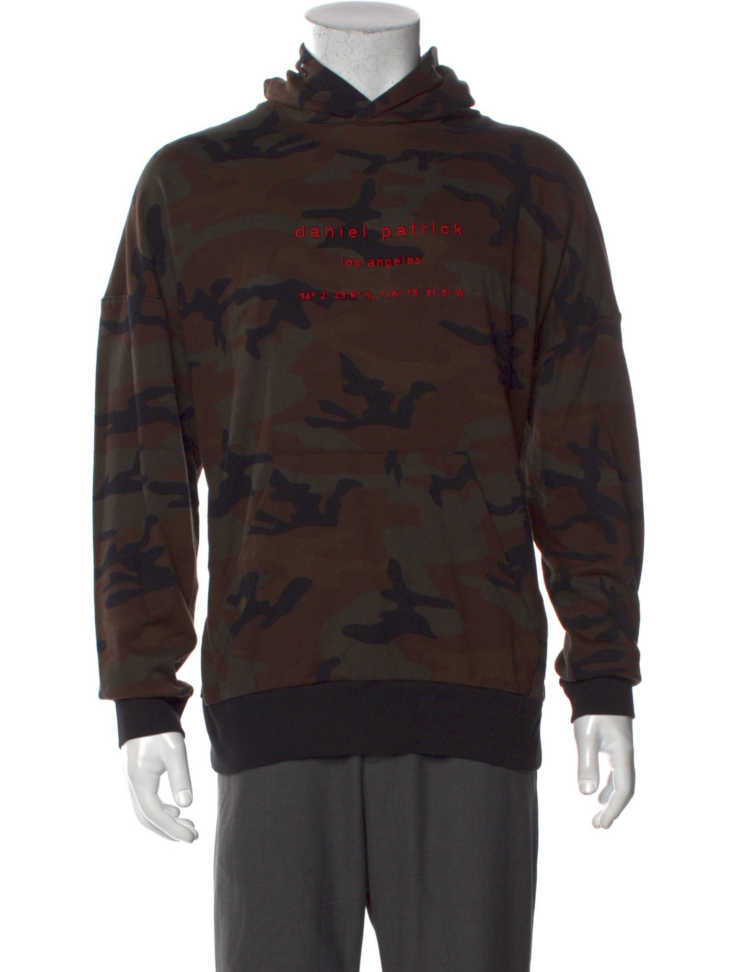 Daniel Patrick Printed Crew Neck Hoodie