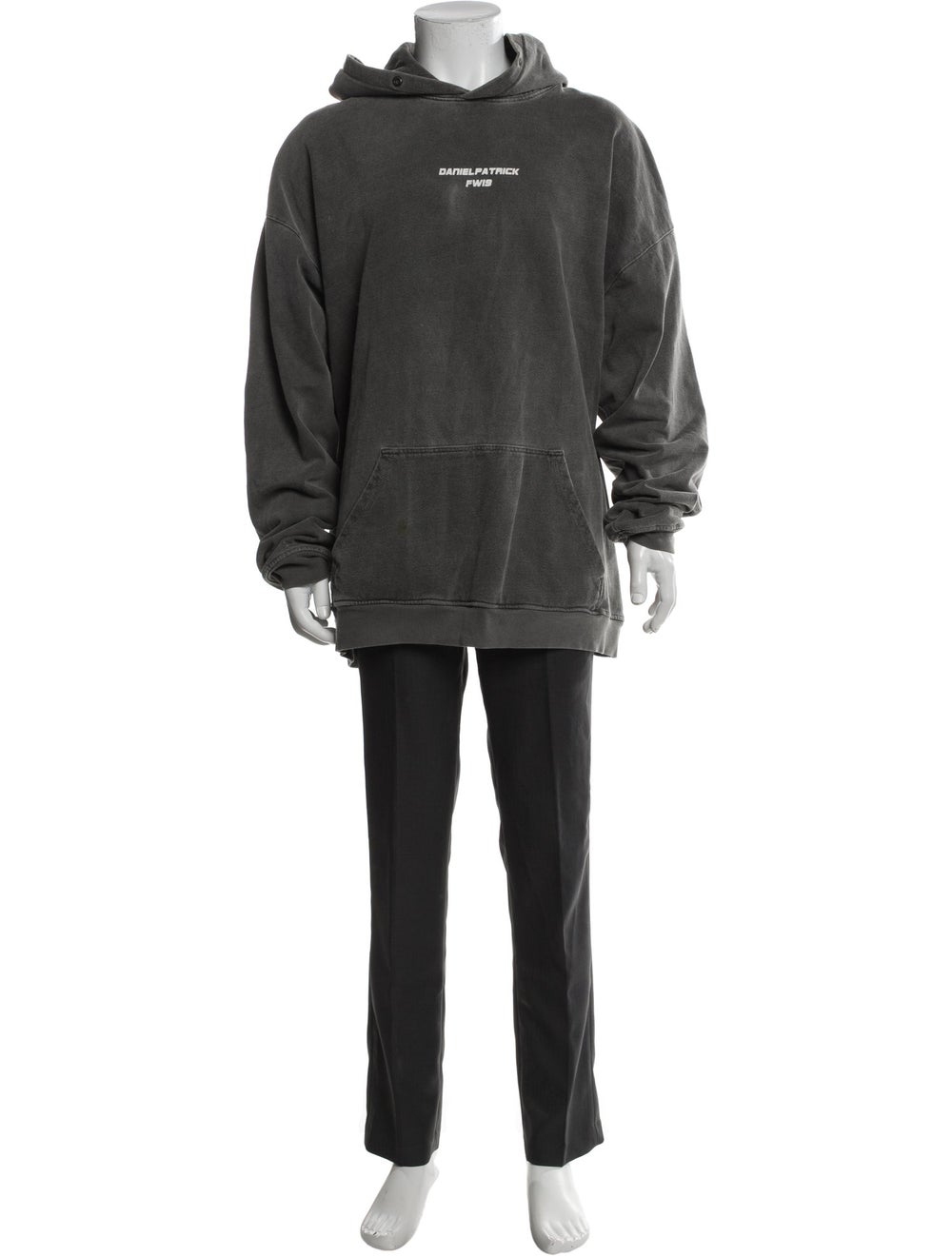 Daniel Patrick Graphic Print Crew Neck Hoodie - image 1