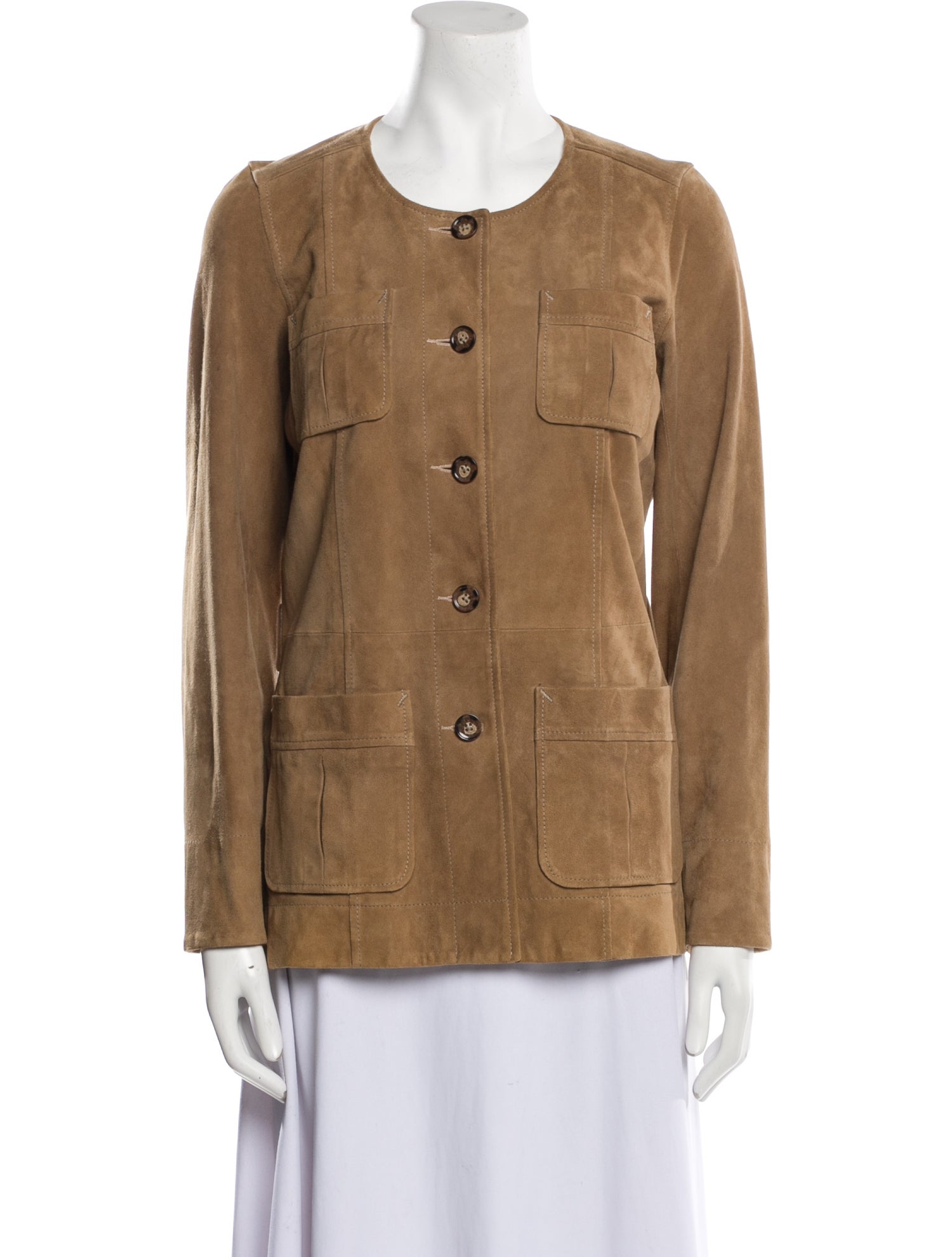 Gerard Darel Goat Leather Utility Jacket