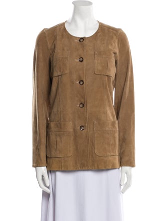 Gerard Darel Goat Leather Utility Jacket