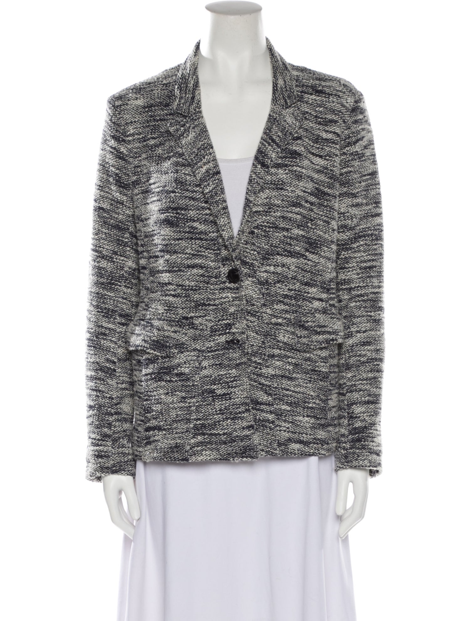 Gerard Darel Tweed Pattern Blazer