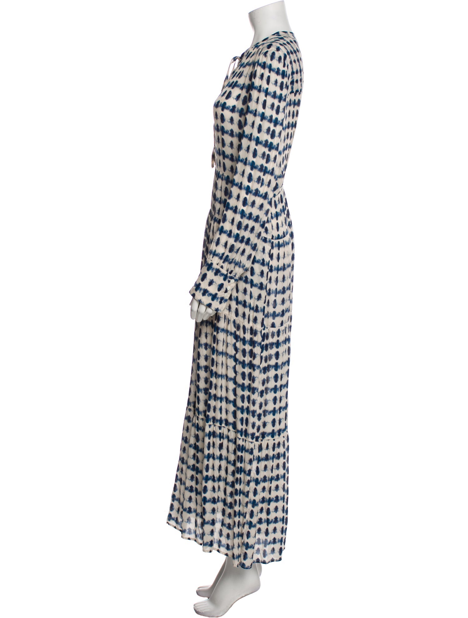 Gerard Darel Tie-Dye Print Long Dress