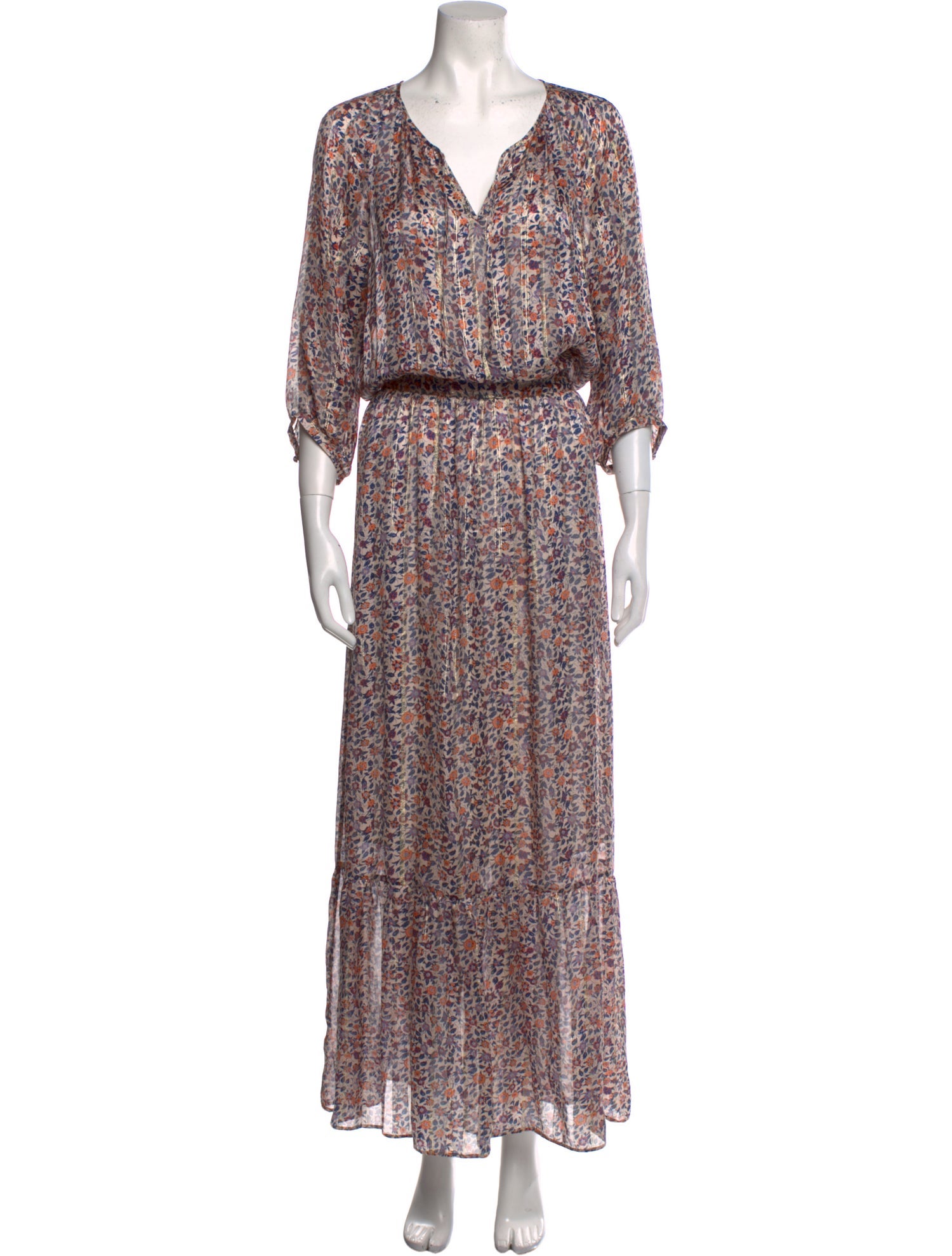 Gerard Darel Silk Long Dress