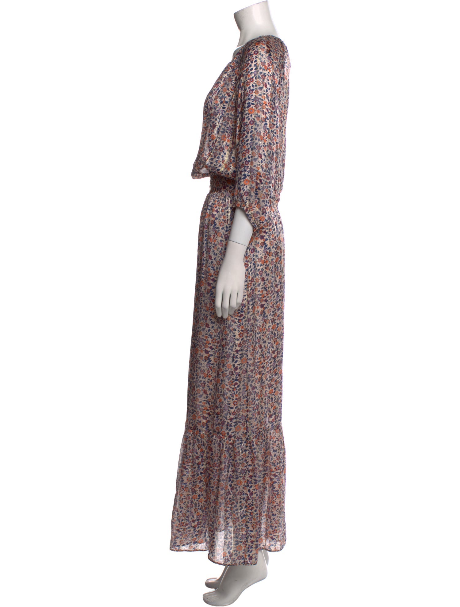 Gerard Darel Silk Long Dress