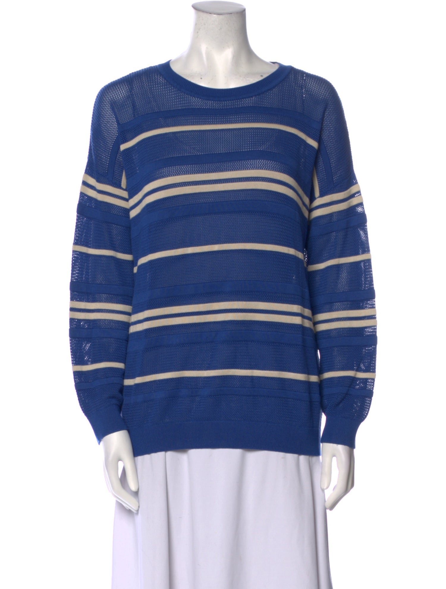 Gerard Darel Striped Crew Neck Sweater