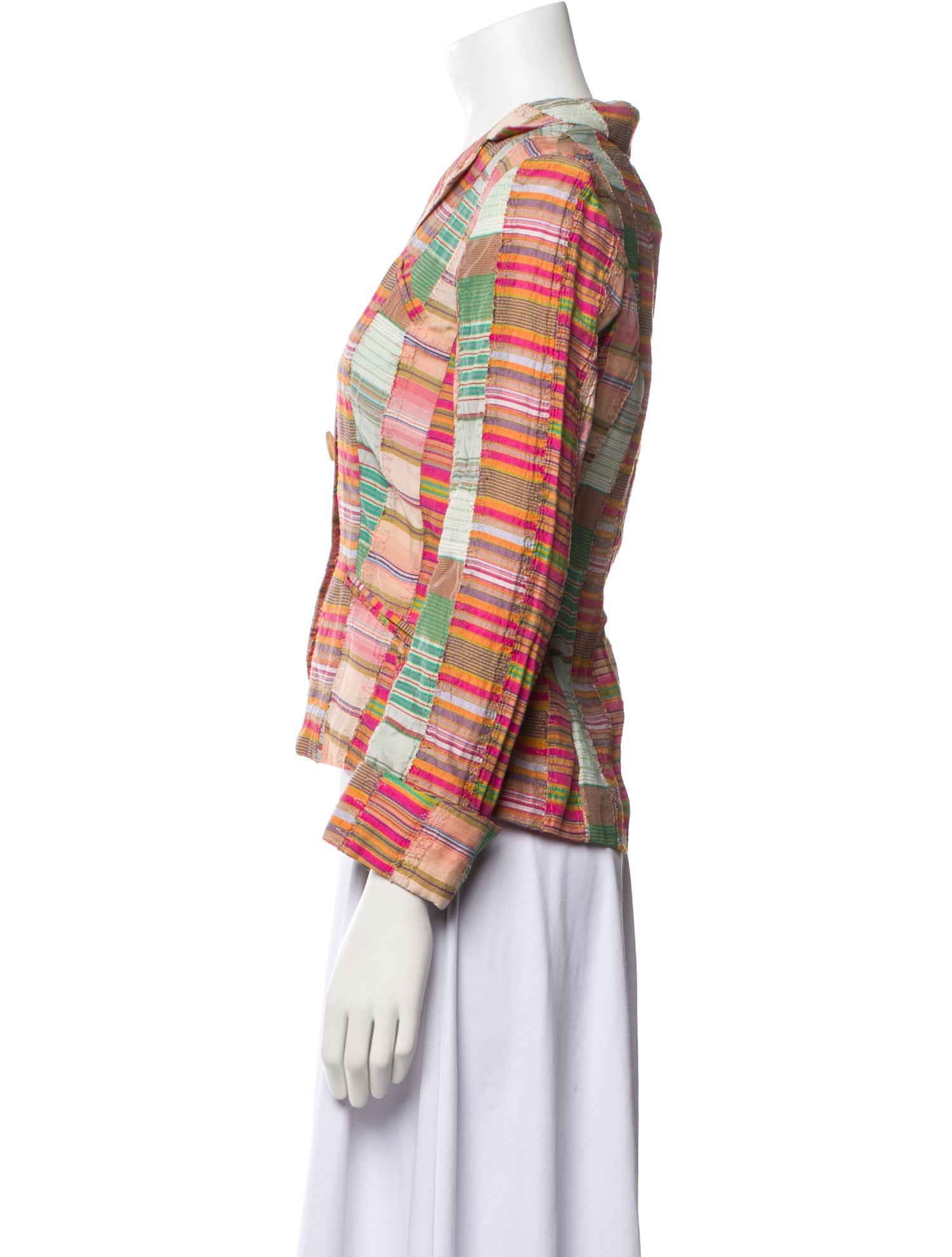 Gerard Darel Plaid Print Blazer