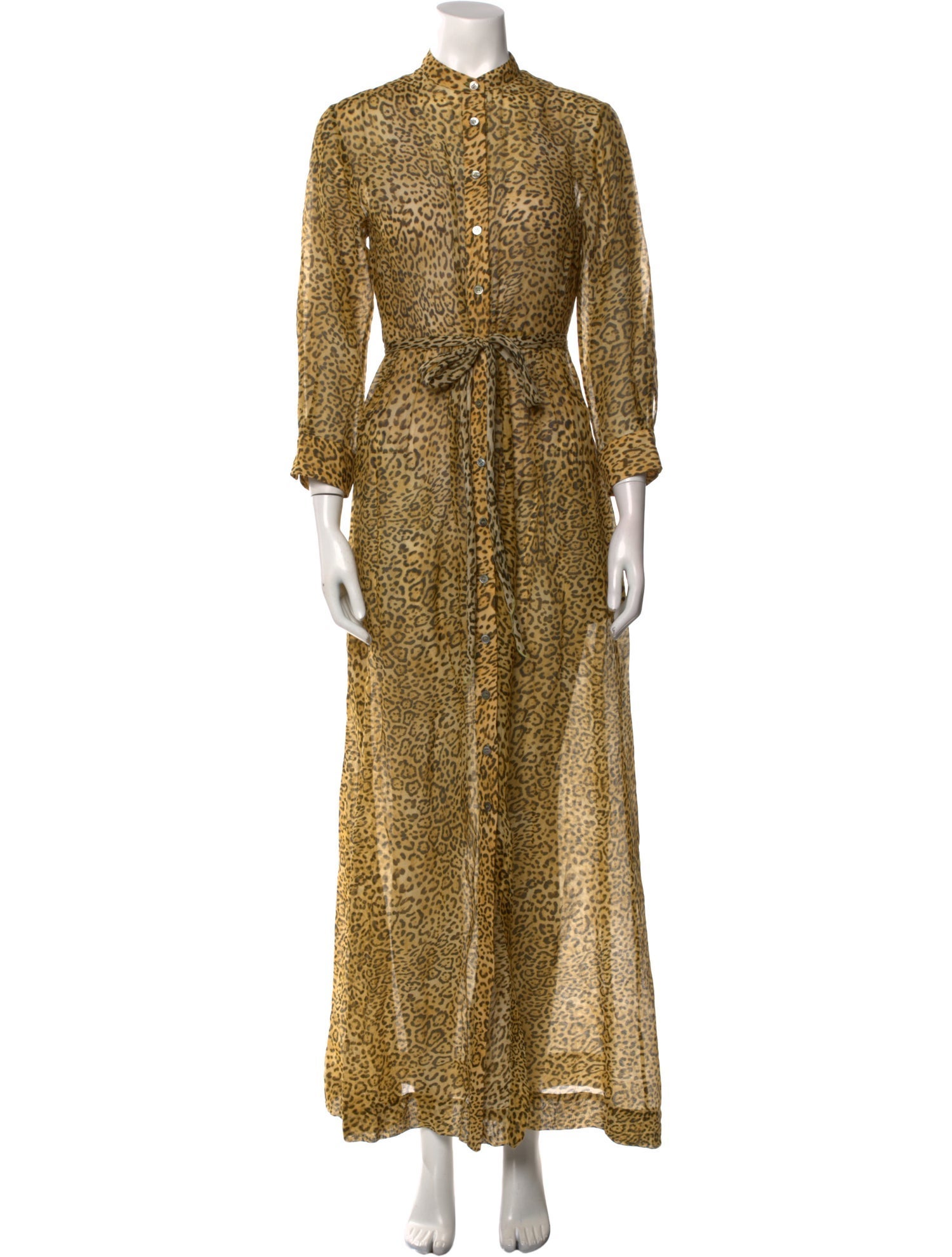 Gerard Darel Animal Print Long Dress