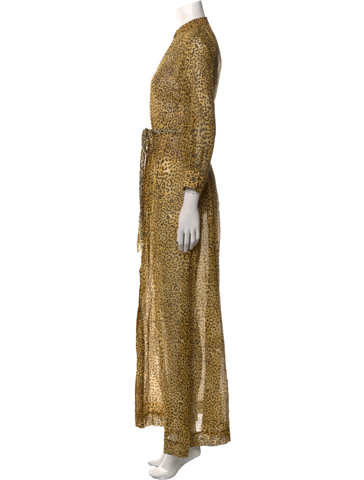 Gerard Darel Animal Print Long Dress