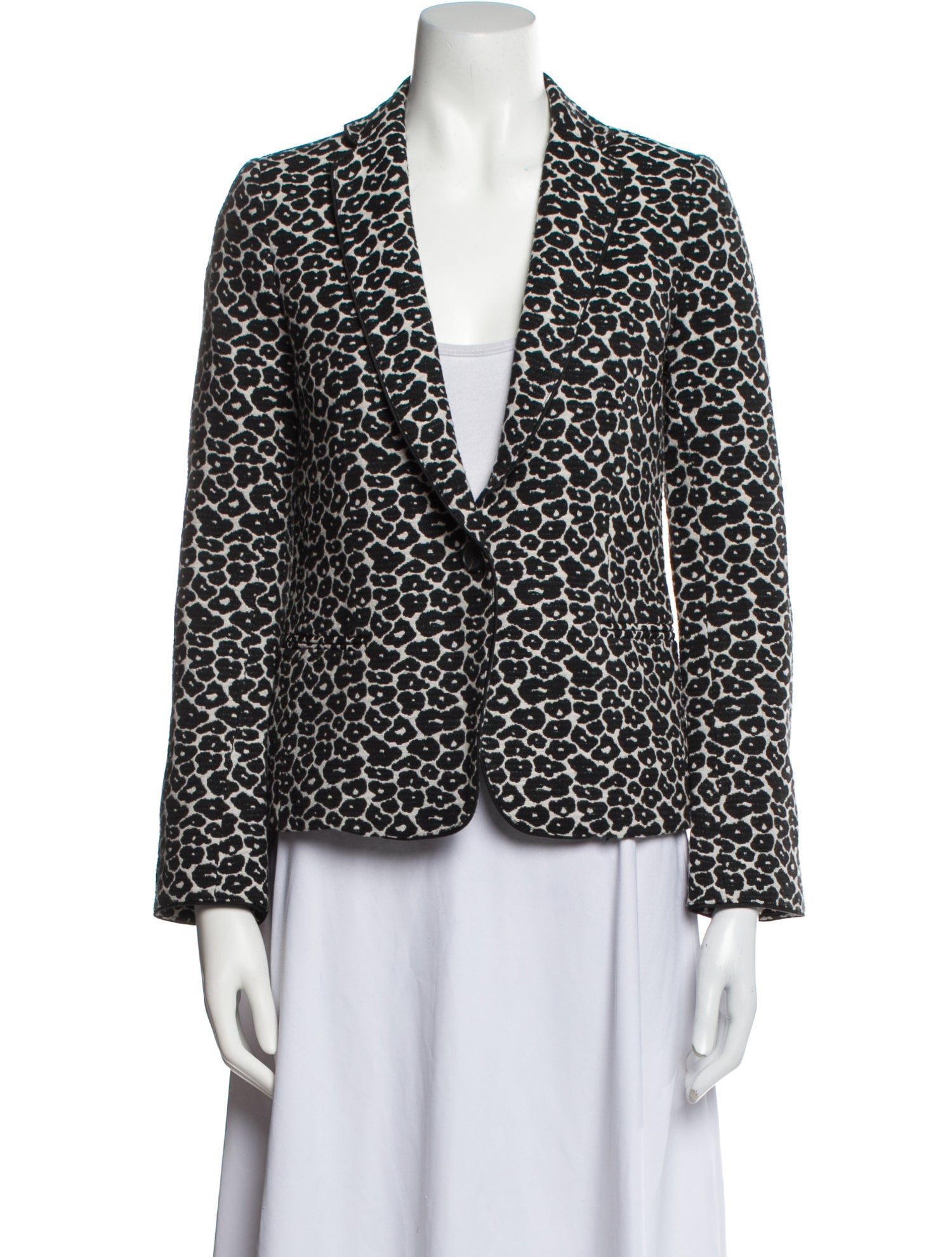 Gerard Darel Animal Print Blazer