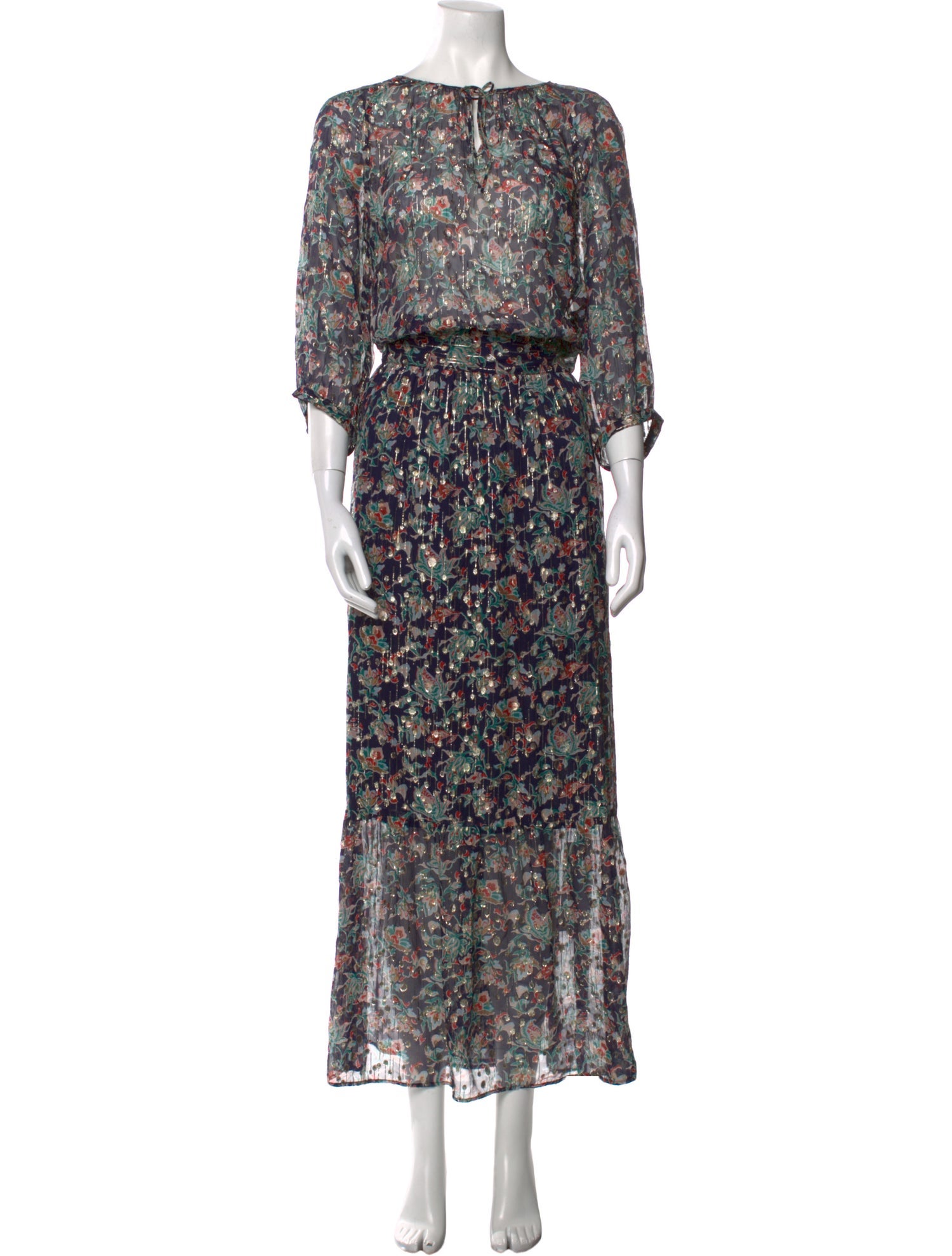 Gerard Darel Silk Long Dress
