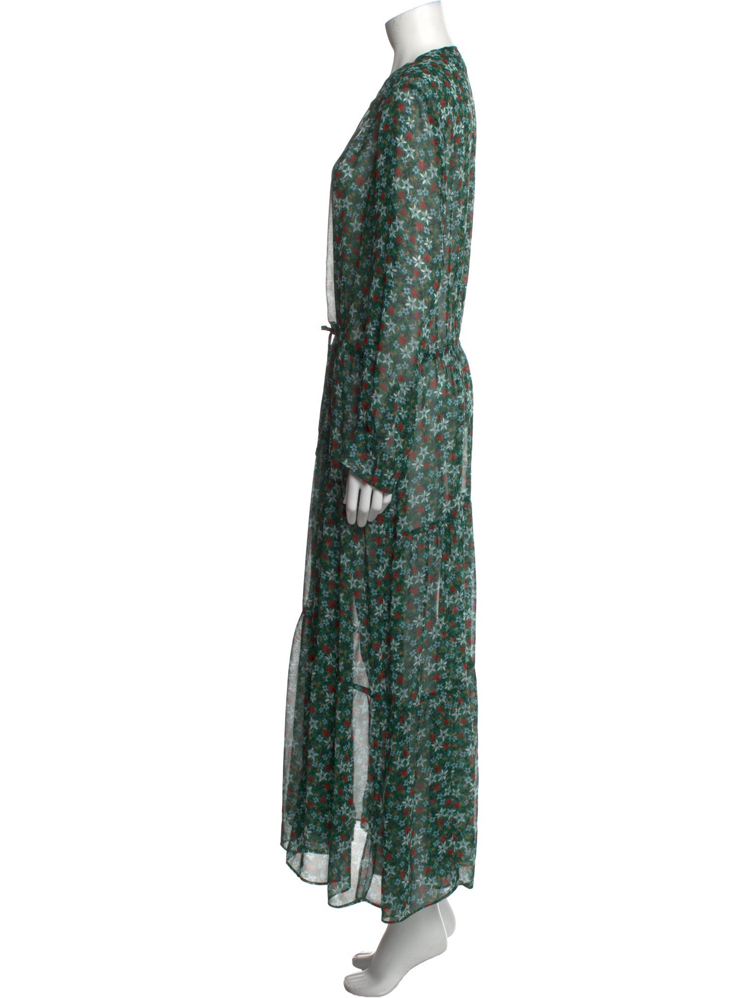 Gerard Darel Floral Print Long Dress
