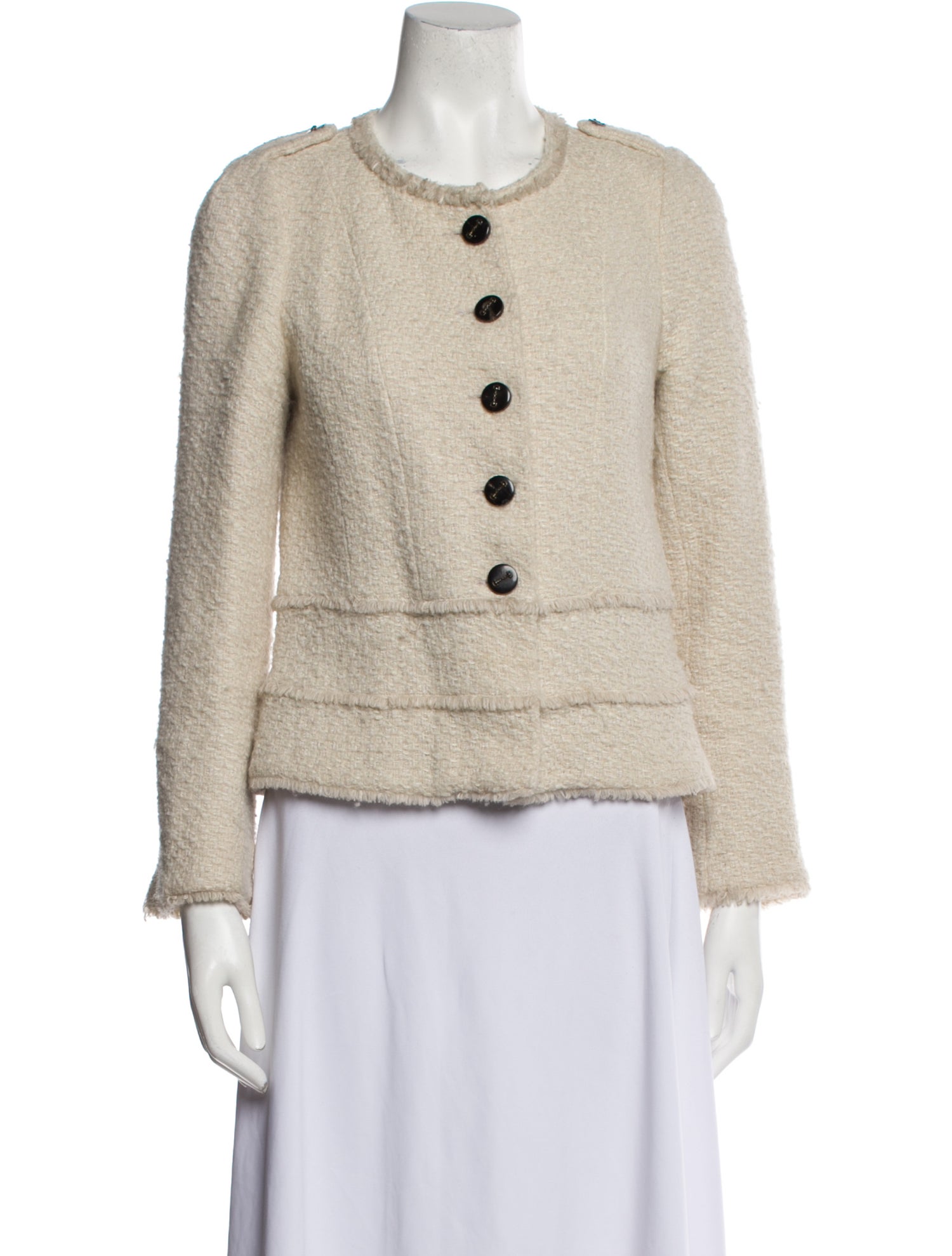 Gerard Darel Tweed Pattern Evening Jacket