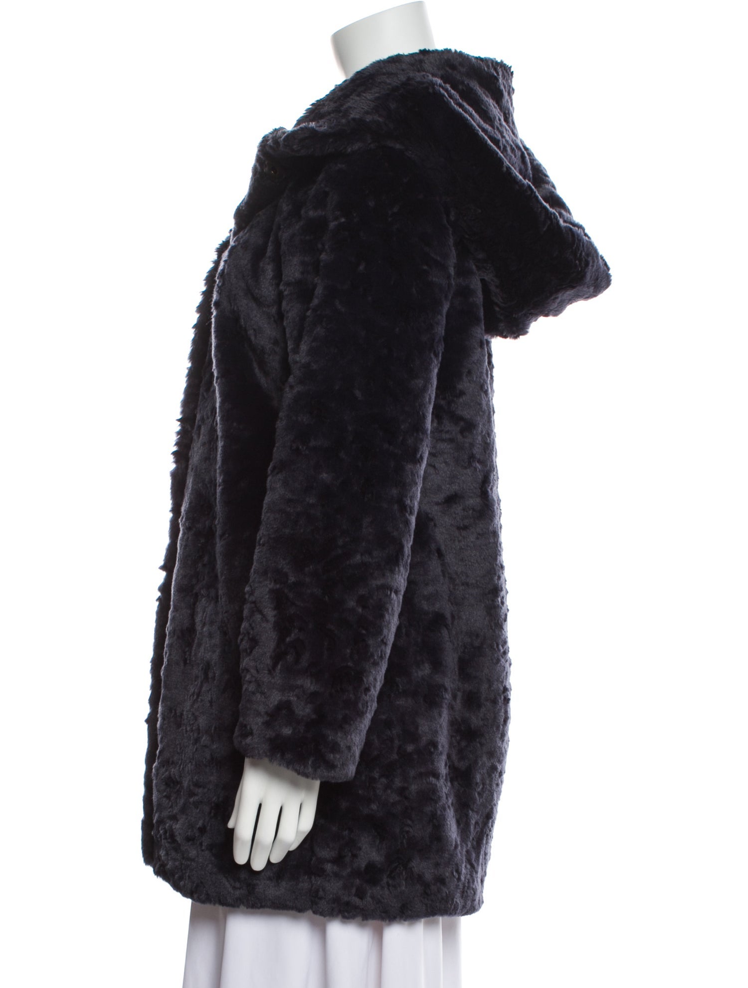 Gerard Darel Fur Faux Fur Coat