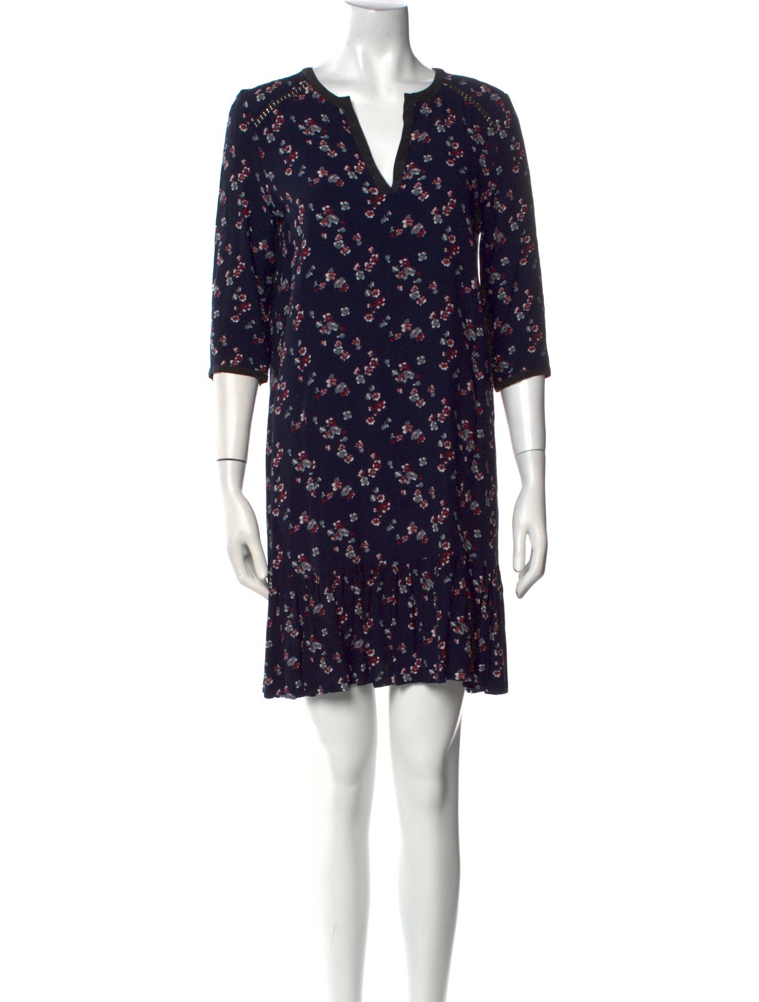 Gerard Darel Floral Print Mini Dress