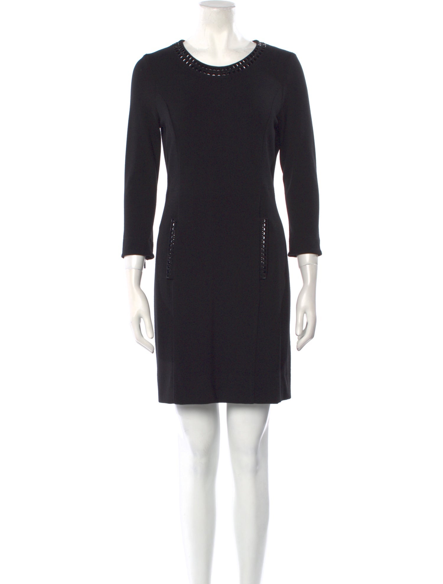 Gerard Darel Scoop Neck Mini Dress
