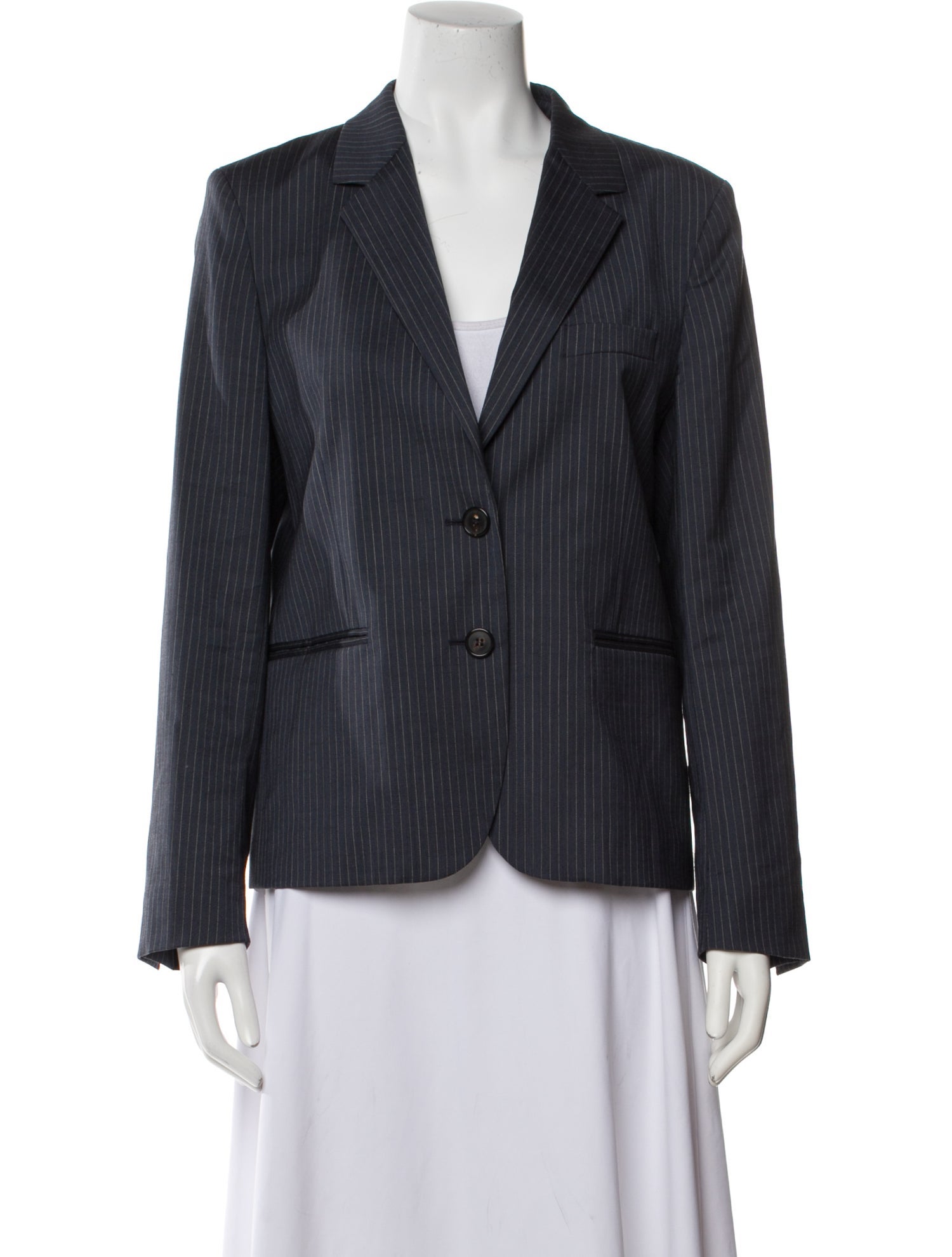 Gerard Darel Virgin Wool Striped Blazer