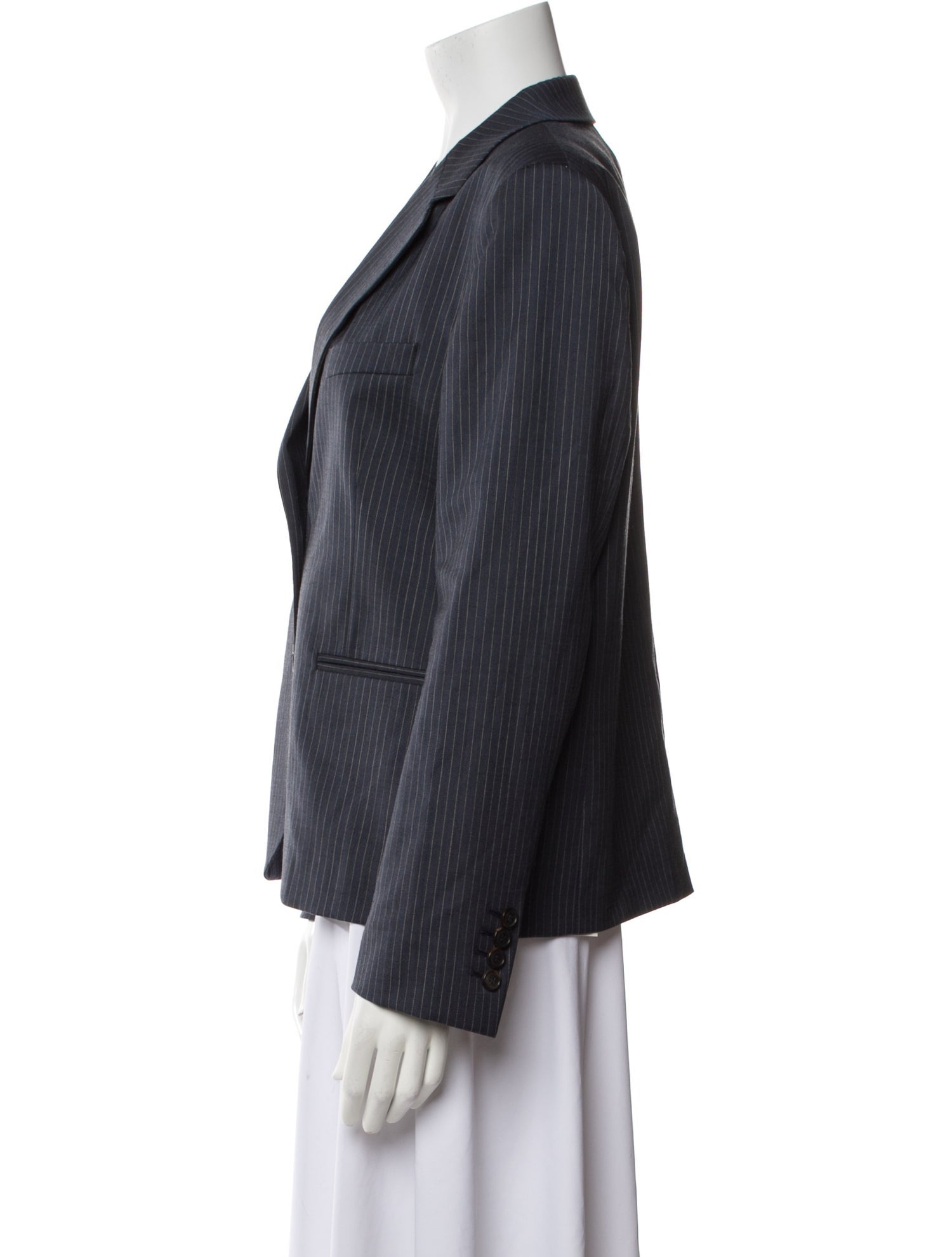 Gerard Darel Virgin Wool Striped Blazer