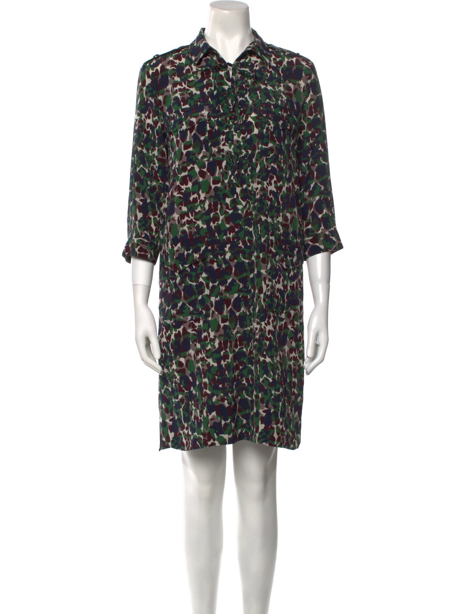 Gerard Darel Silk Knee-Length Dress