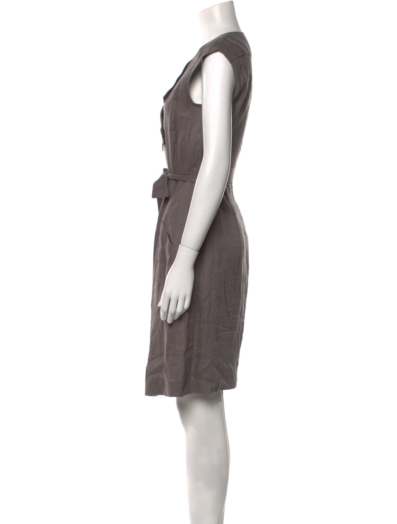 Gerard Darel Linen Knee-Length Dress