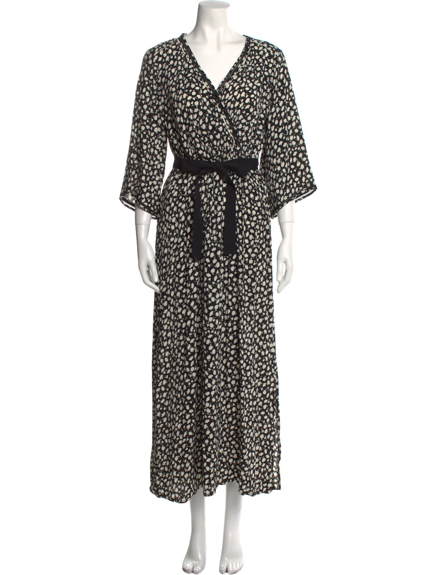 Gerard Darel Floral Print Long Dress