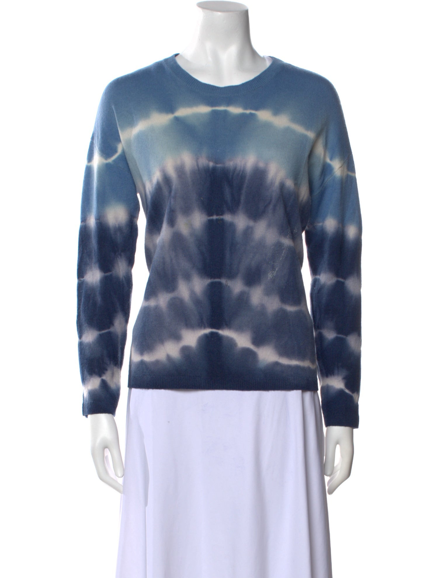 Gerard Darel Cashmere Tie-Dye Print Sweater