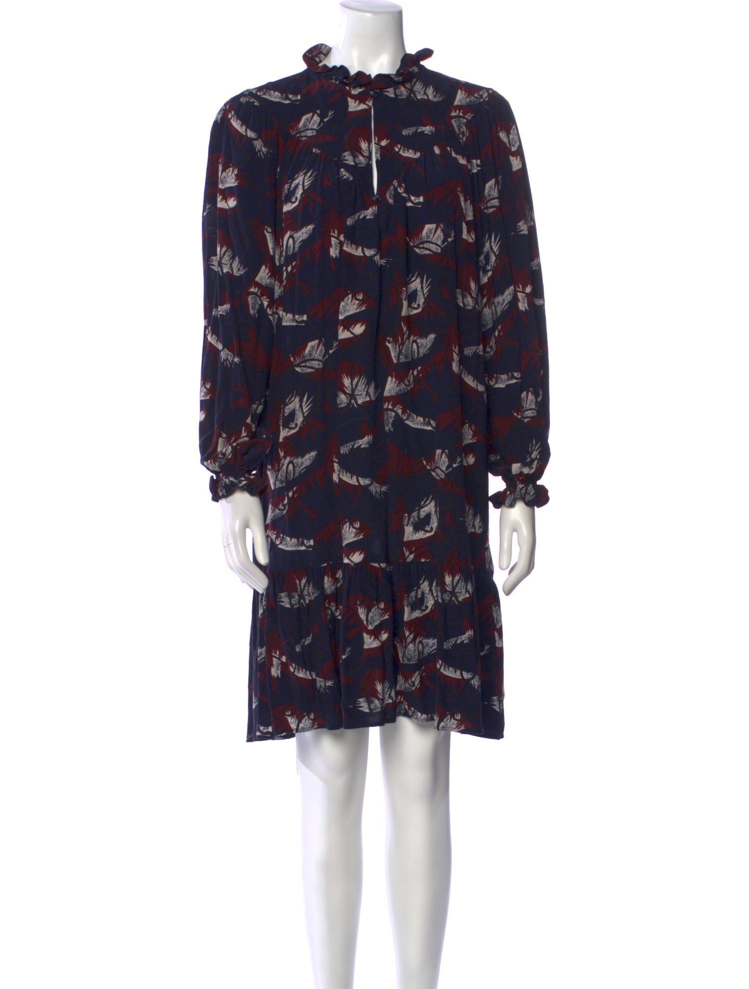 Gerard Darel Floral Print Mini Dress