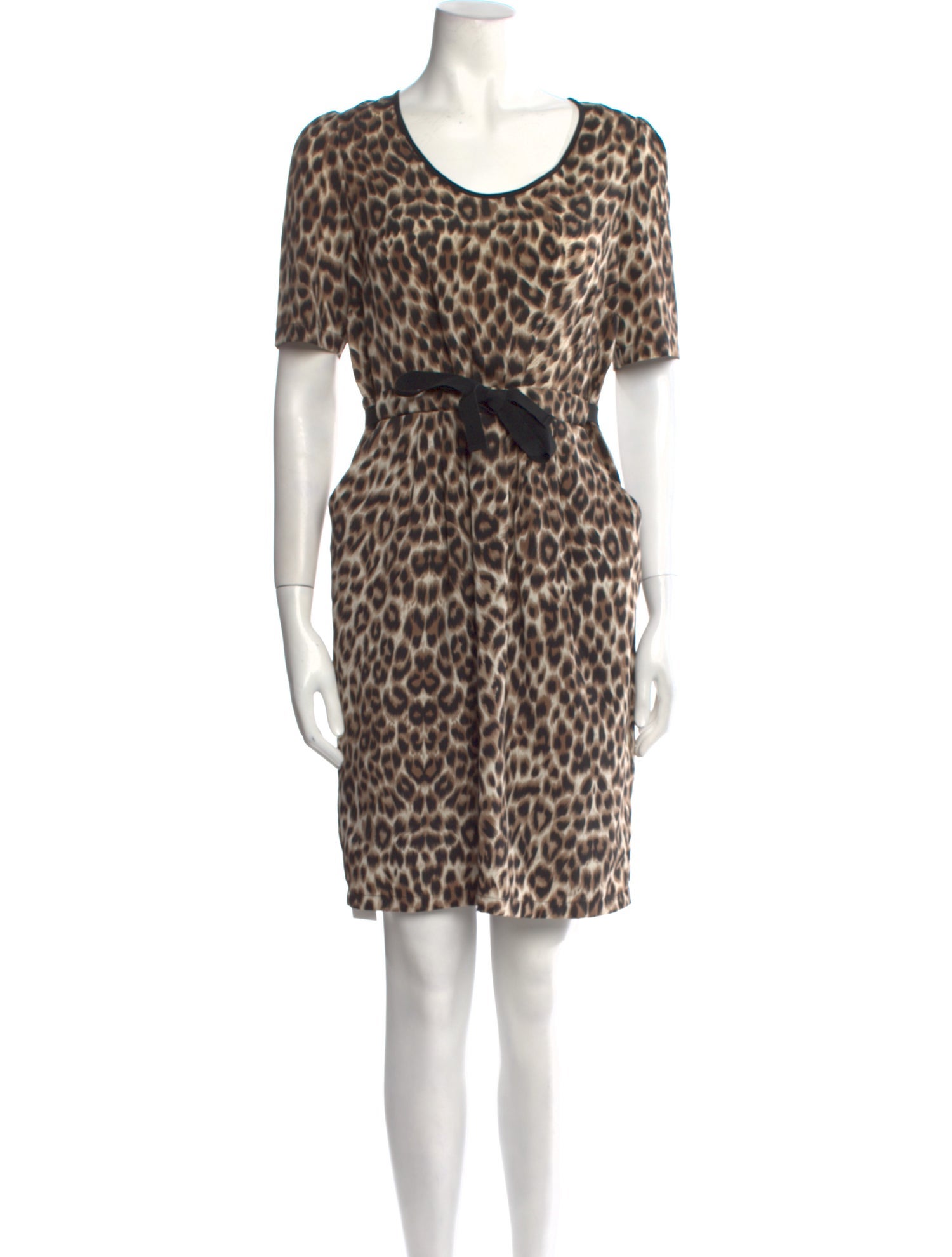 Gerard Darel Animal Print Mini Dress