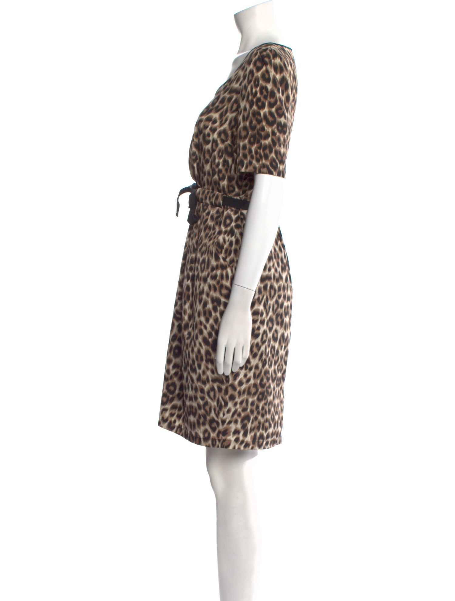 Gerard Darel Animal Print Mini Dress