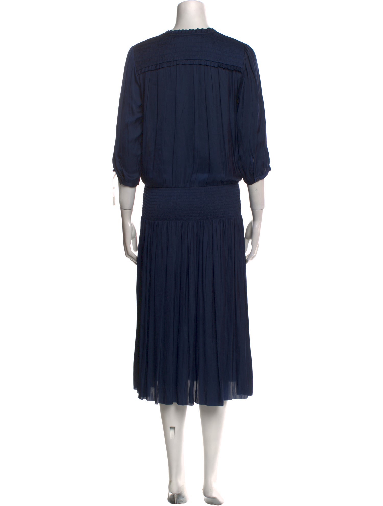Gerard Darel Tie Neck Midi Length Dress w/ Tags