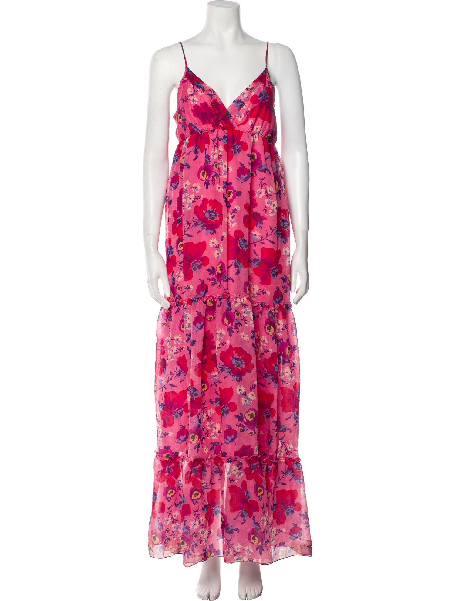 Gerard Darel Floral Print Long Dress