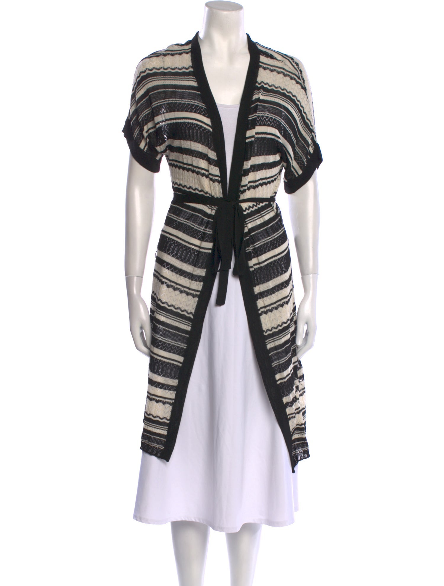 Gerard Darel Striped V-Neck Sweater