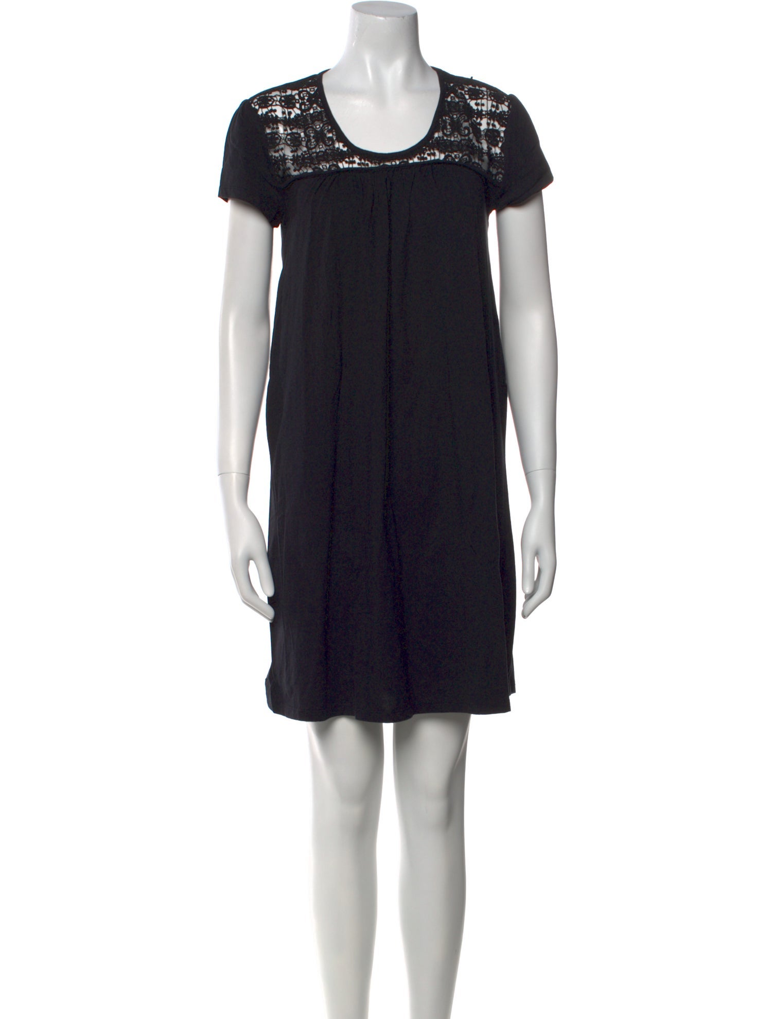 Gerard Darel Scoop Neck Mini Dress