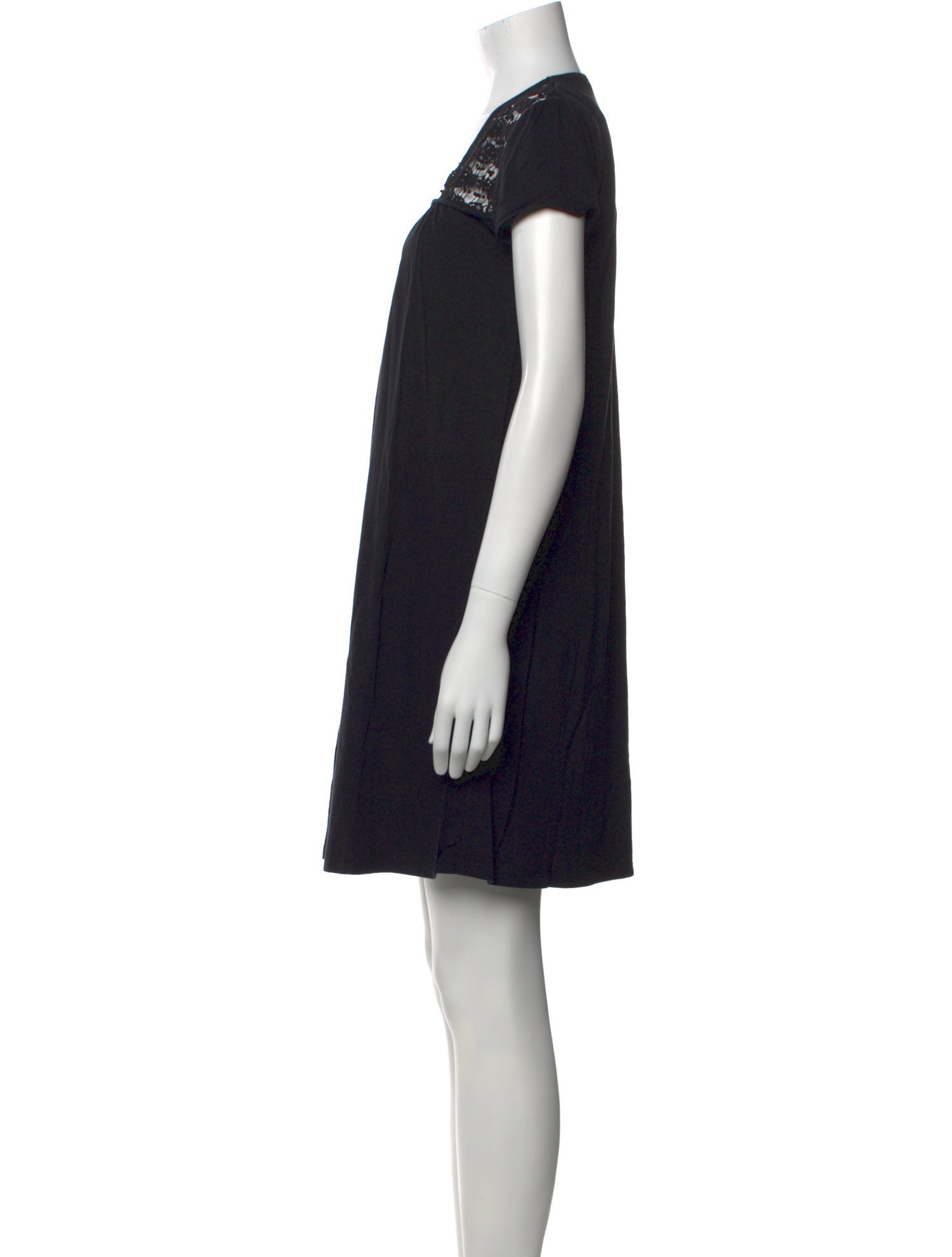 Gerard Darel Scoop Neck Mini Dress