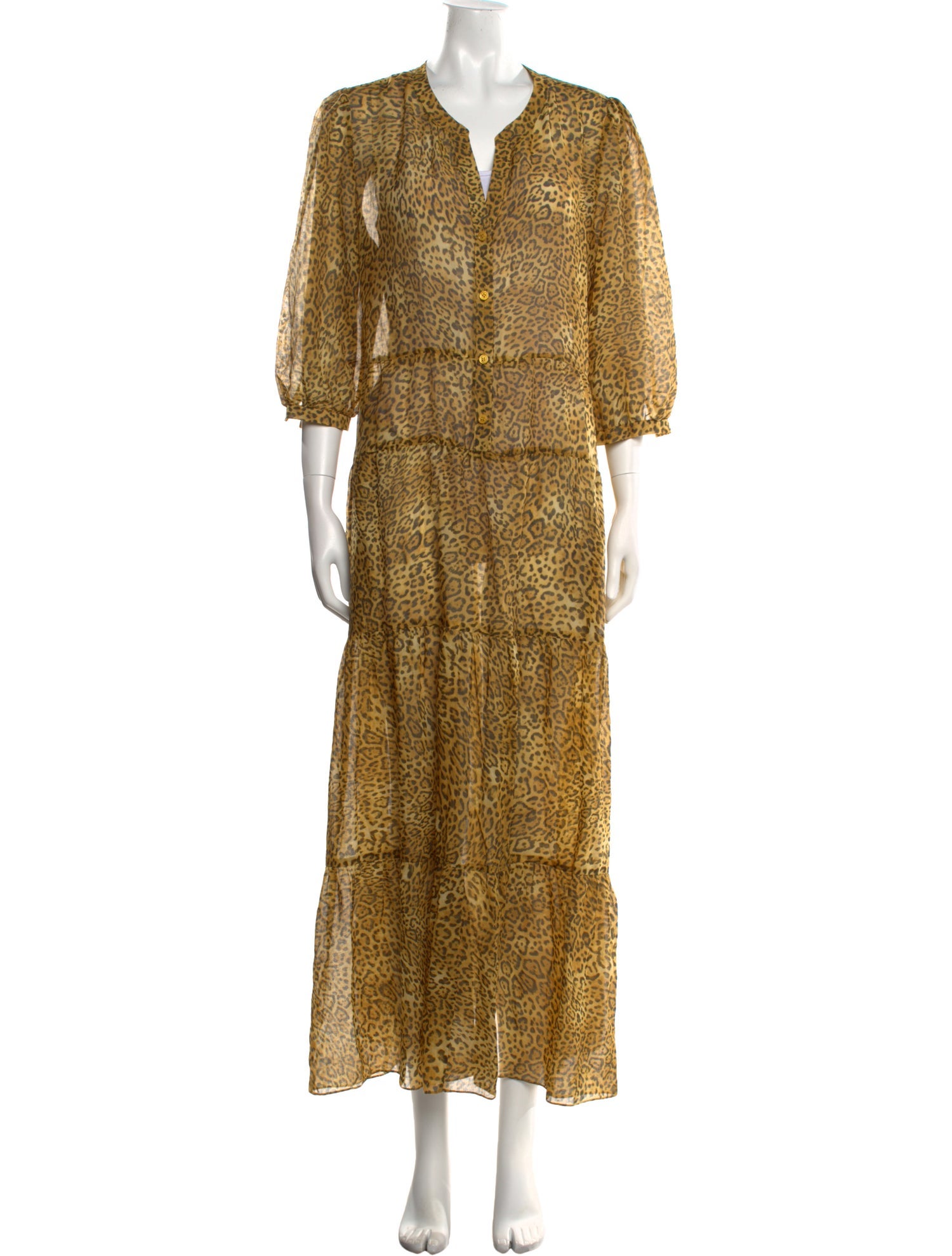 Gerard Darel Printed Long Dress