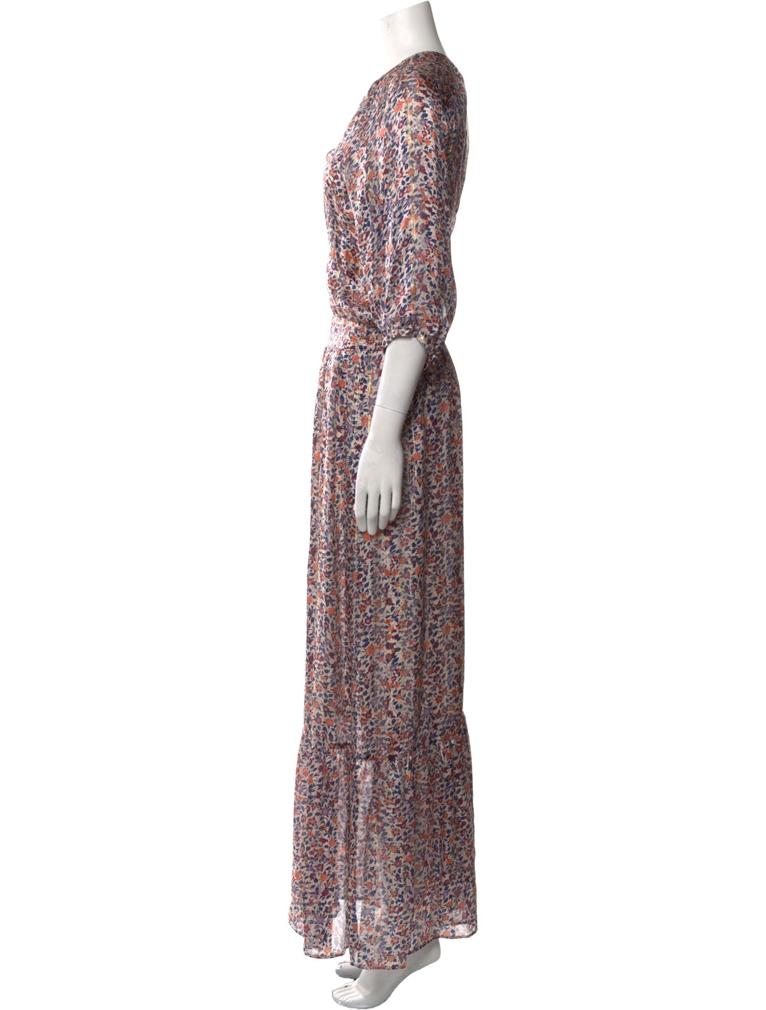 Gerard Darel Floral Print Long Dress w/ Tags