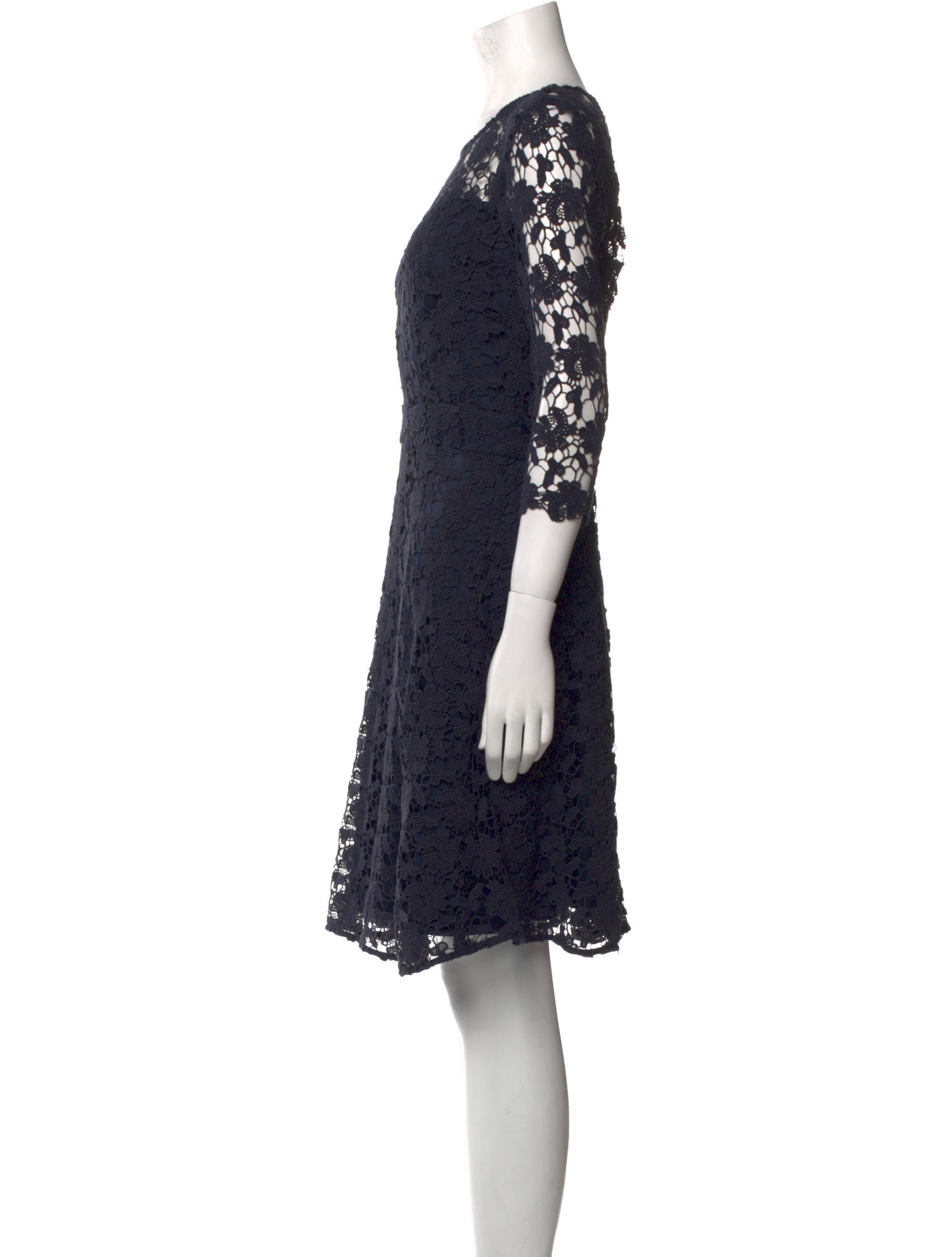 Gerard Darel Lace Pattern Knee-Length Dress