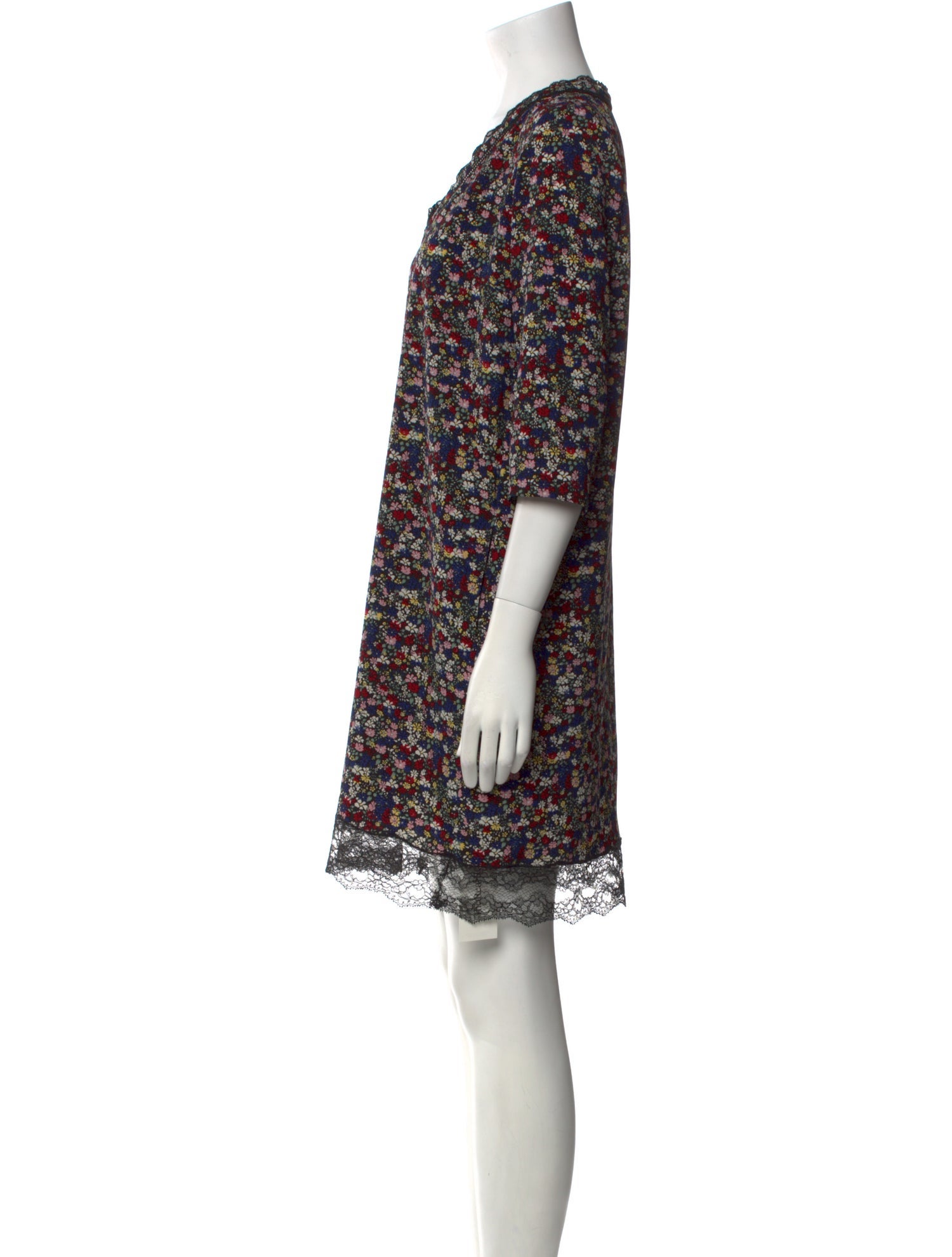 Gerard Darel Floral Print Mini Dress