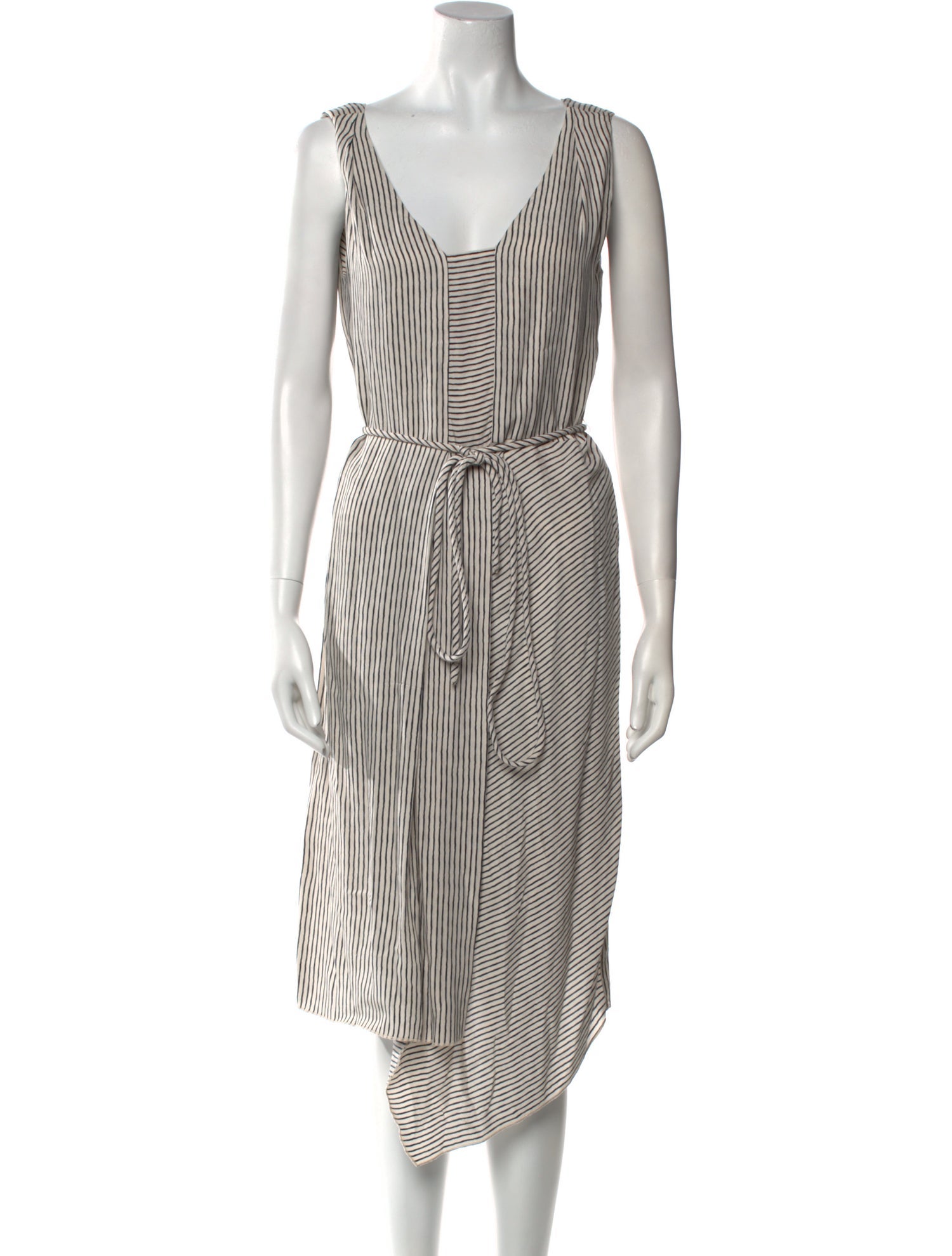 Gerard Darel Striped Midi Length Dress