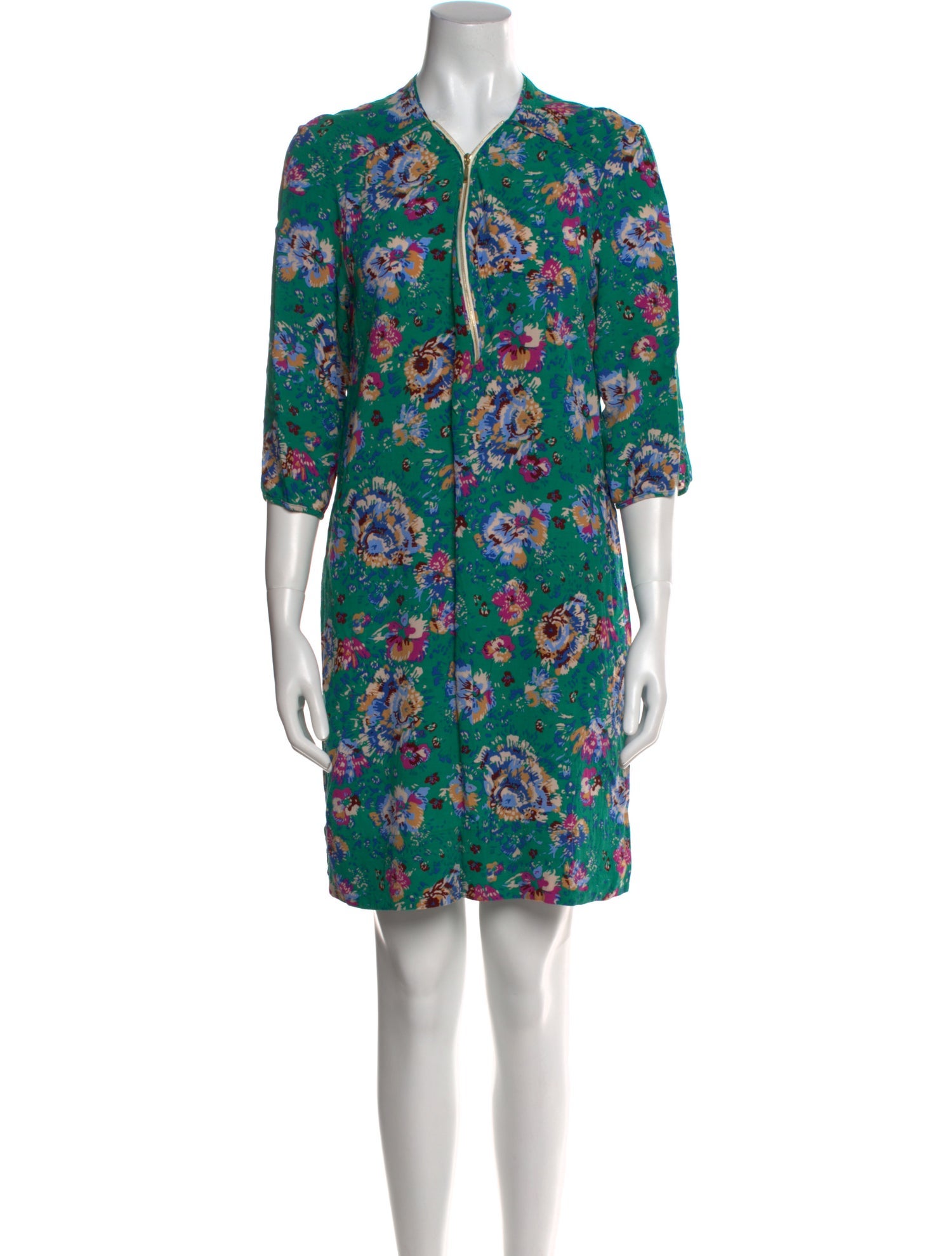 Gerard Darel Floral Print Mini Dress