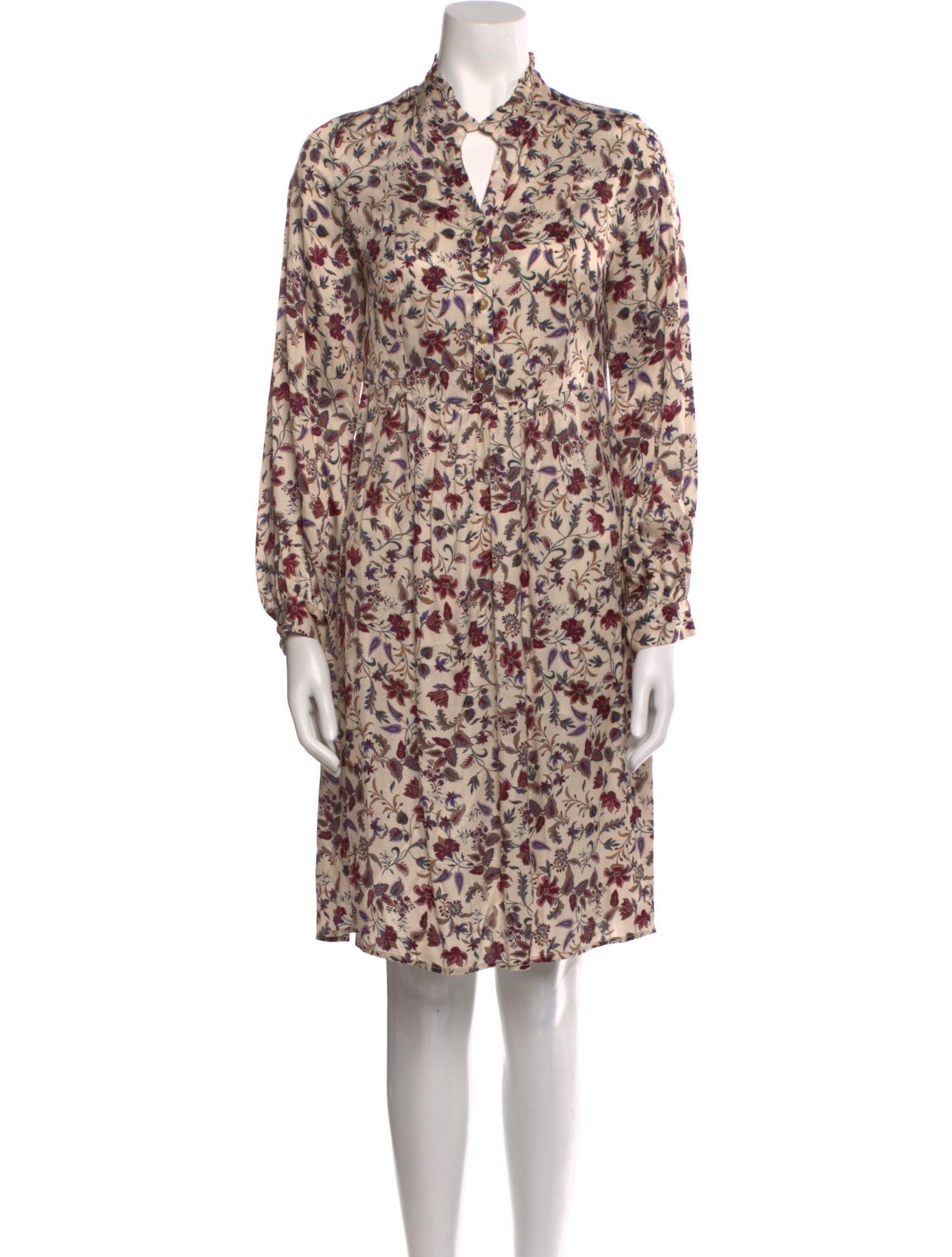 Gerard Darel Floral Print Knee-Length Dress