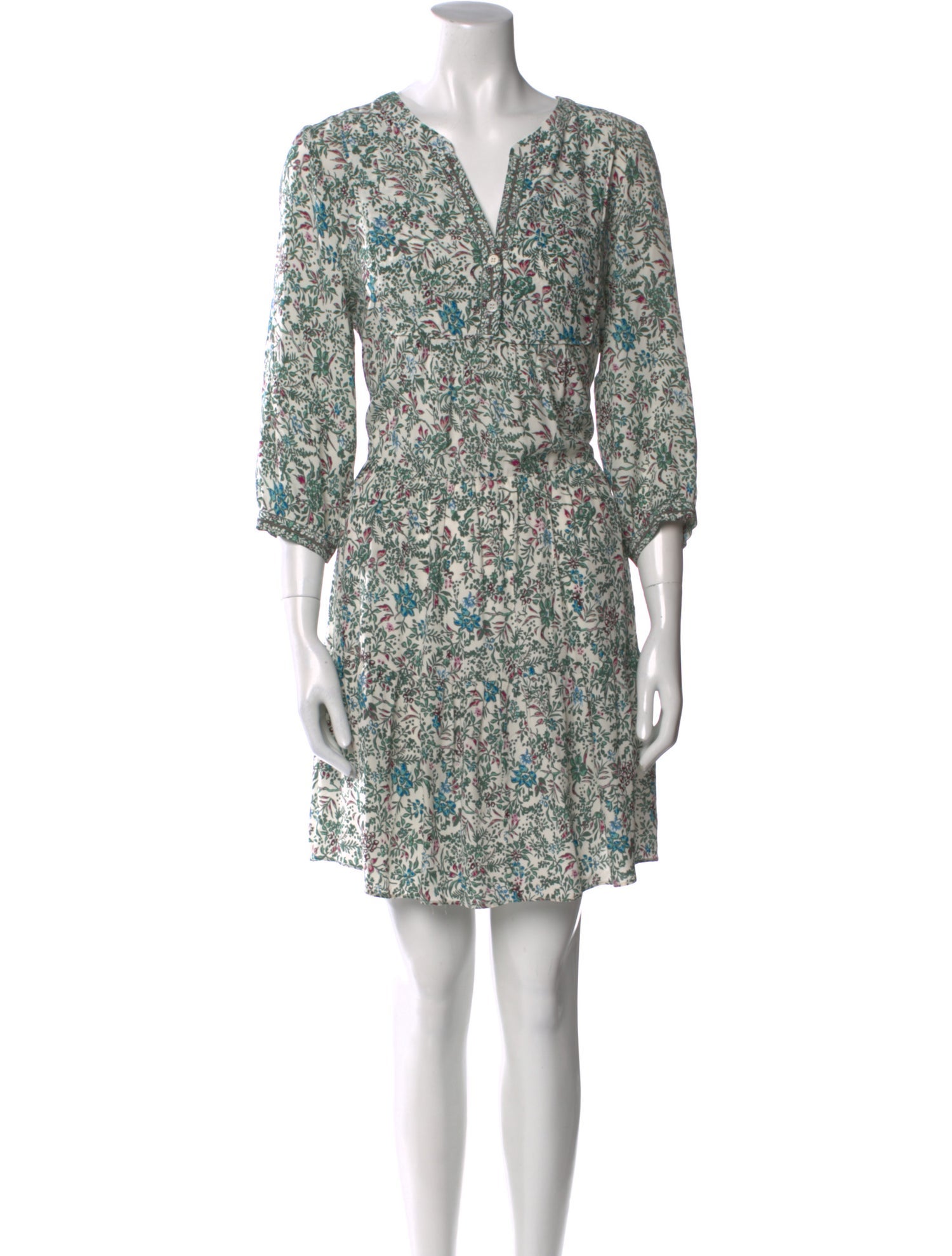 Gerard Darel Floral Print Mini Dress