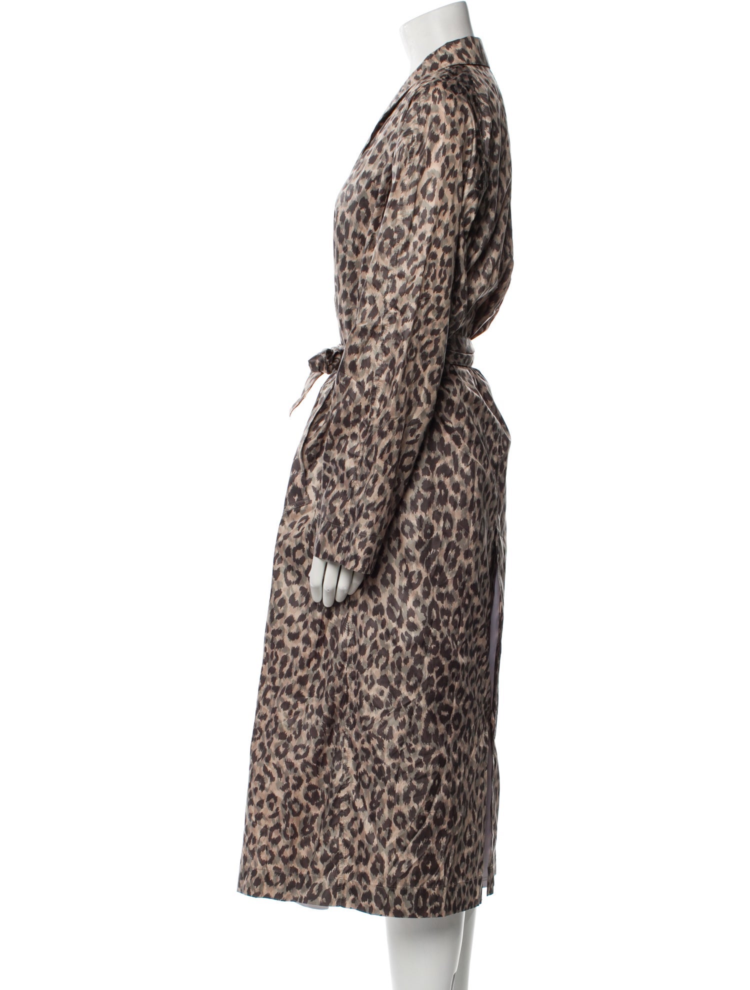 Gerard Darel Animal Print Trench Coat