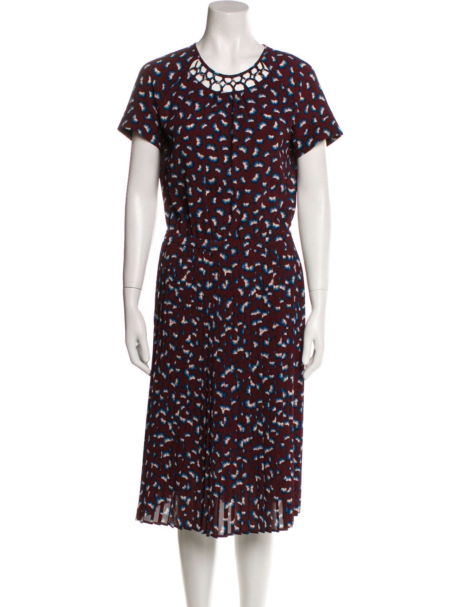 Gerard Darel Animal Print Midi Length Dress